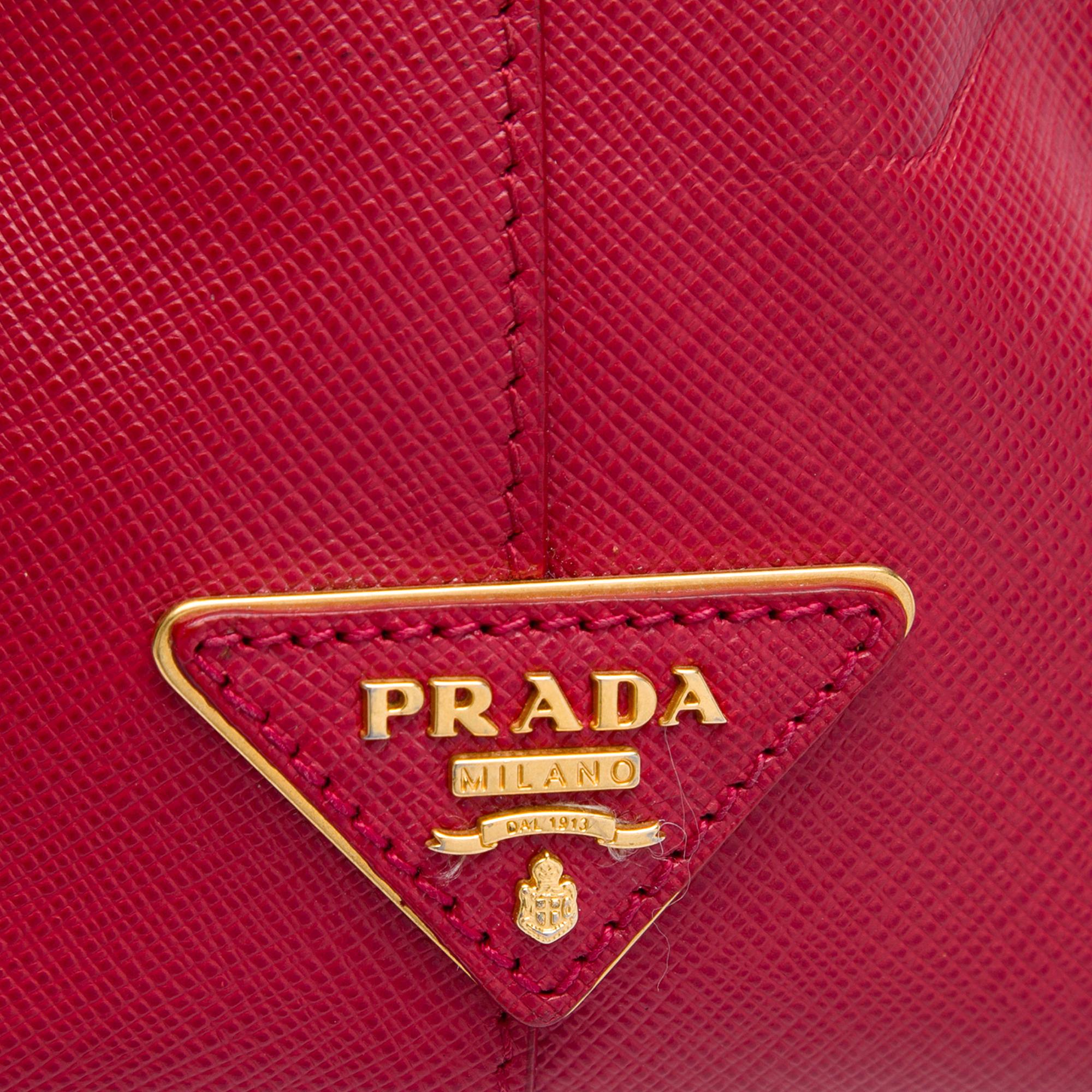 Prada Small Saffiano Square Bauletto Satchel
