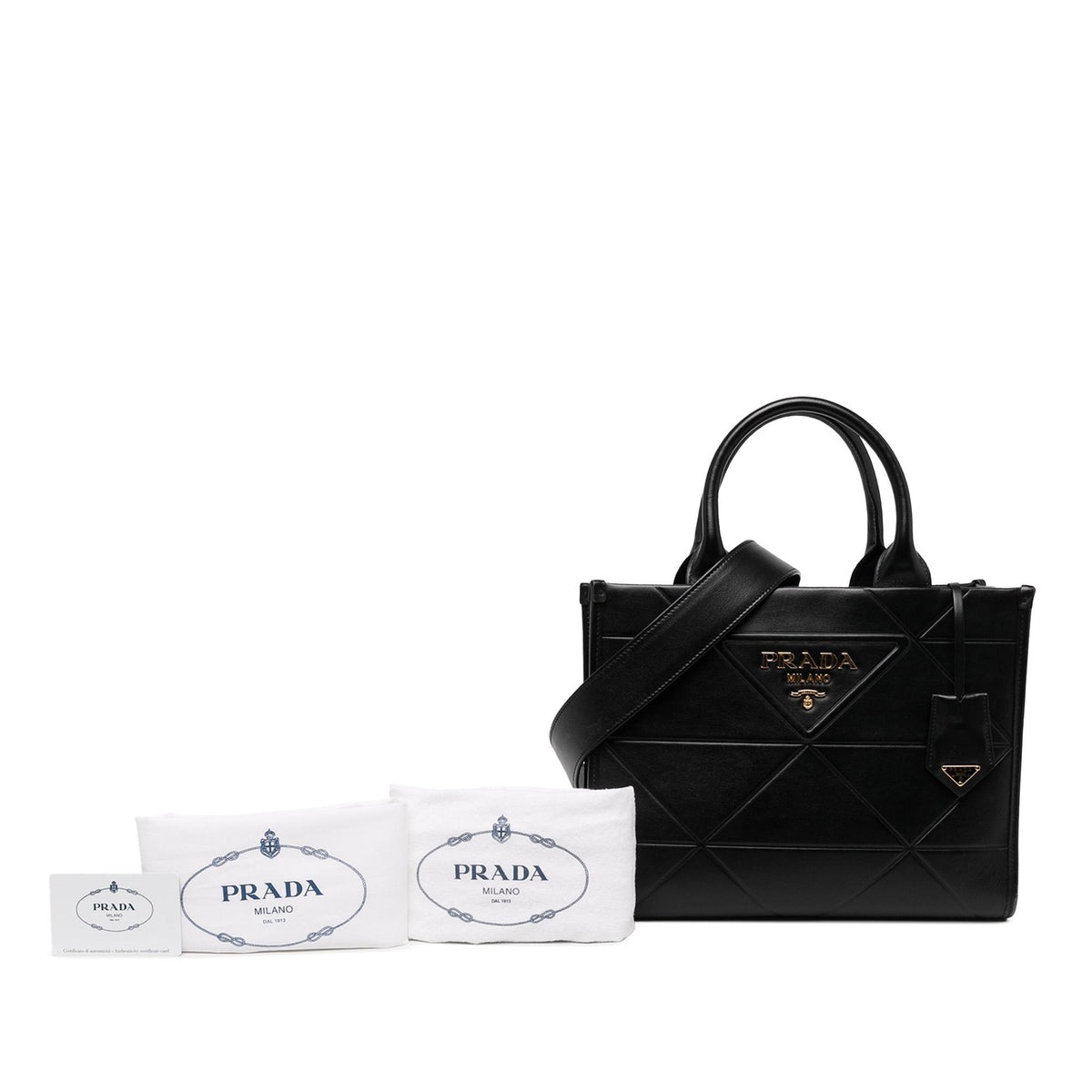 Prada Small Soft Calf Symbole Satchel