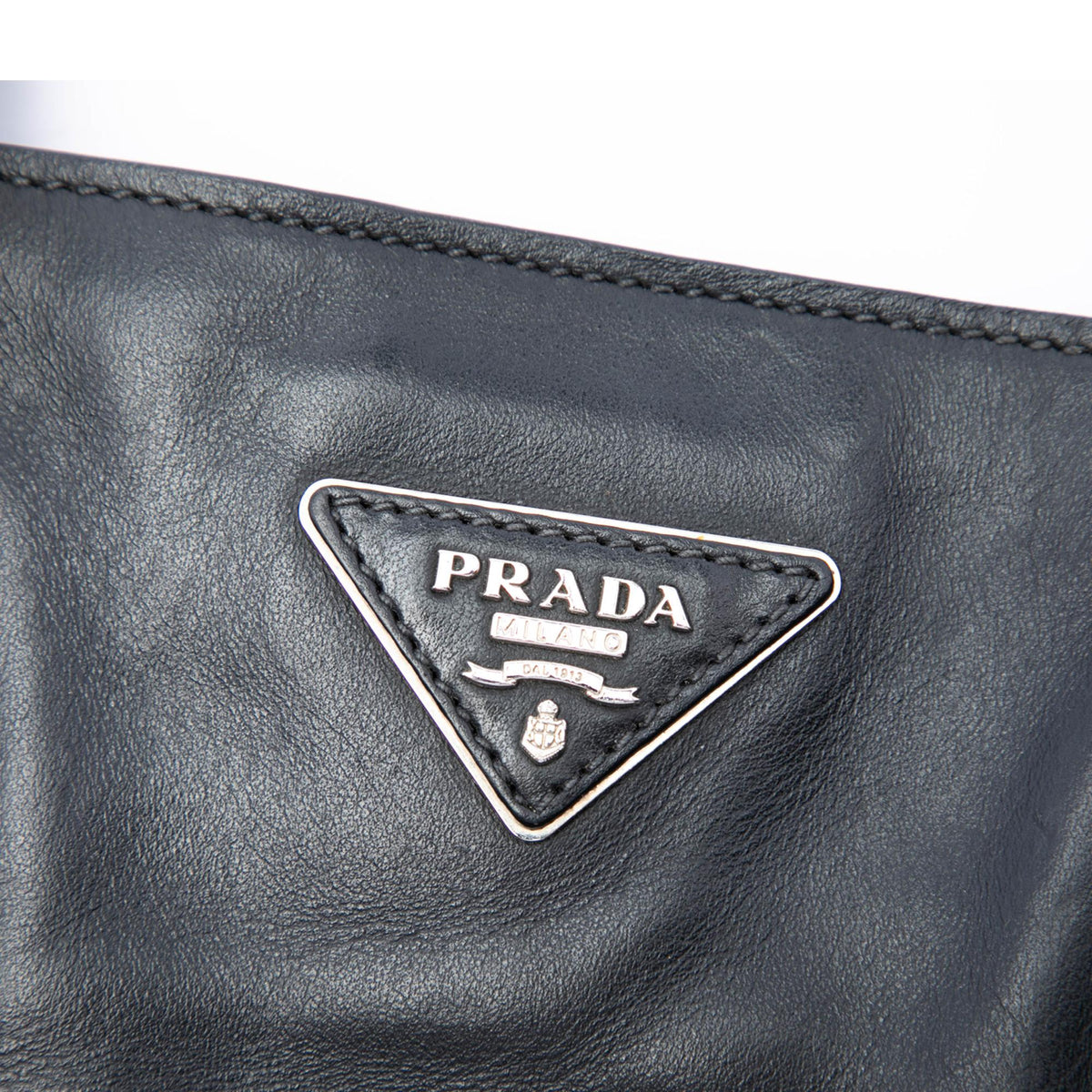 Prada Soft Calf Buckle Convertible Tote