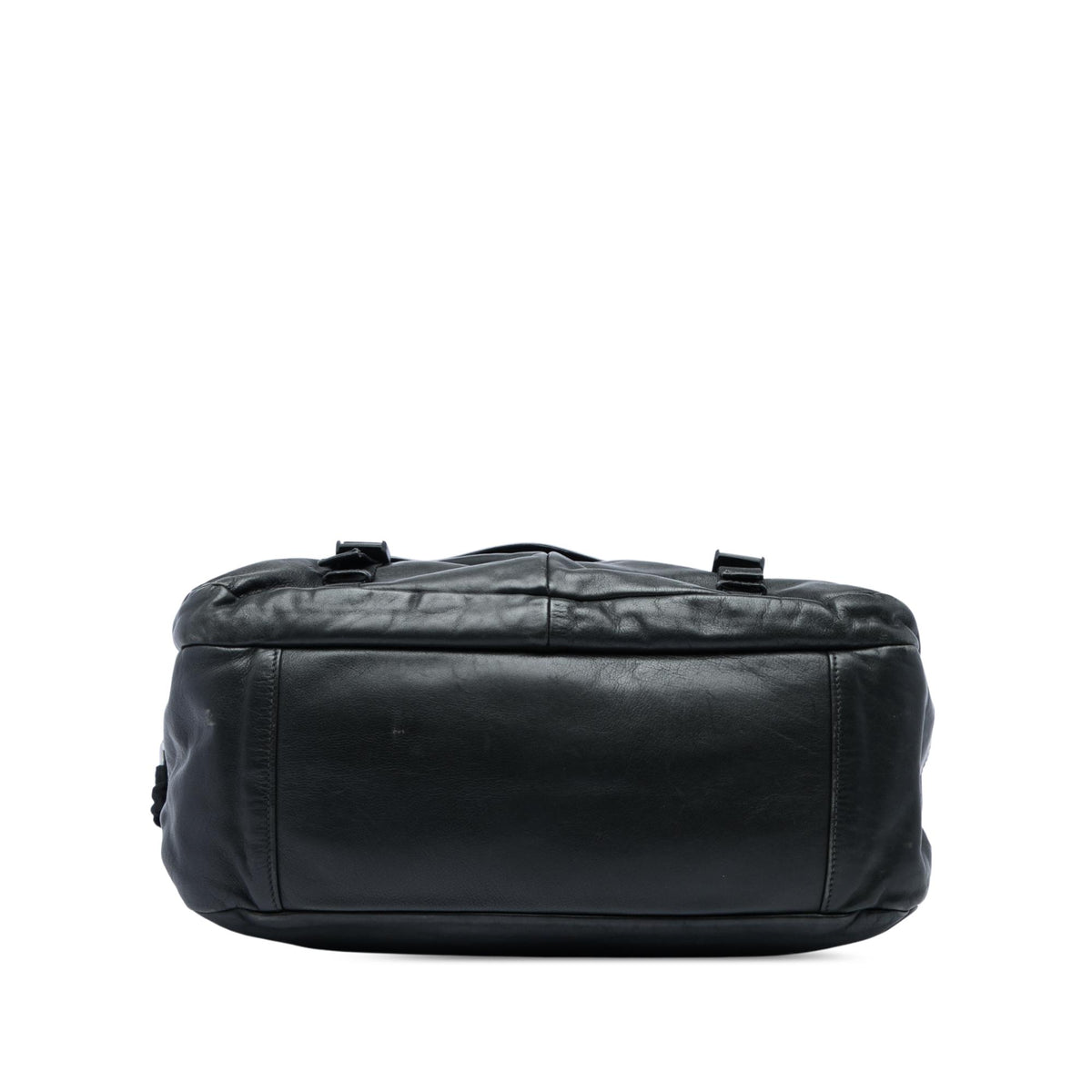 Prada Soft Calf Double Buckle Flap Camera Bag
