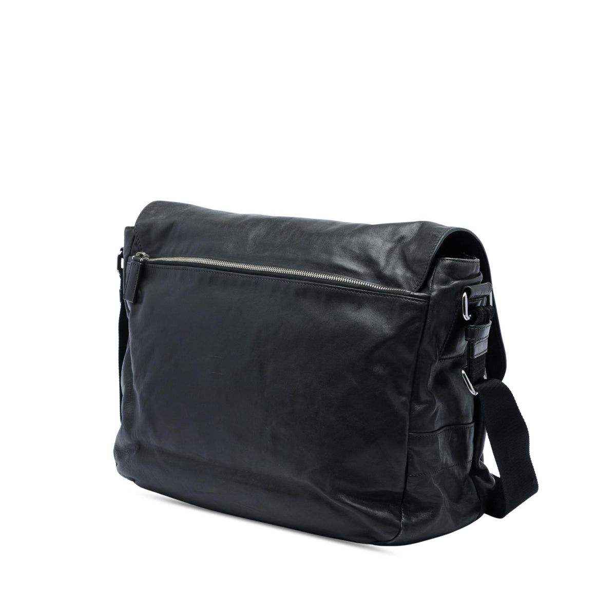 Prada Soft Calf Double Buckle Flap Camera Bag