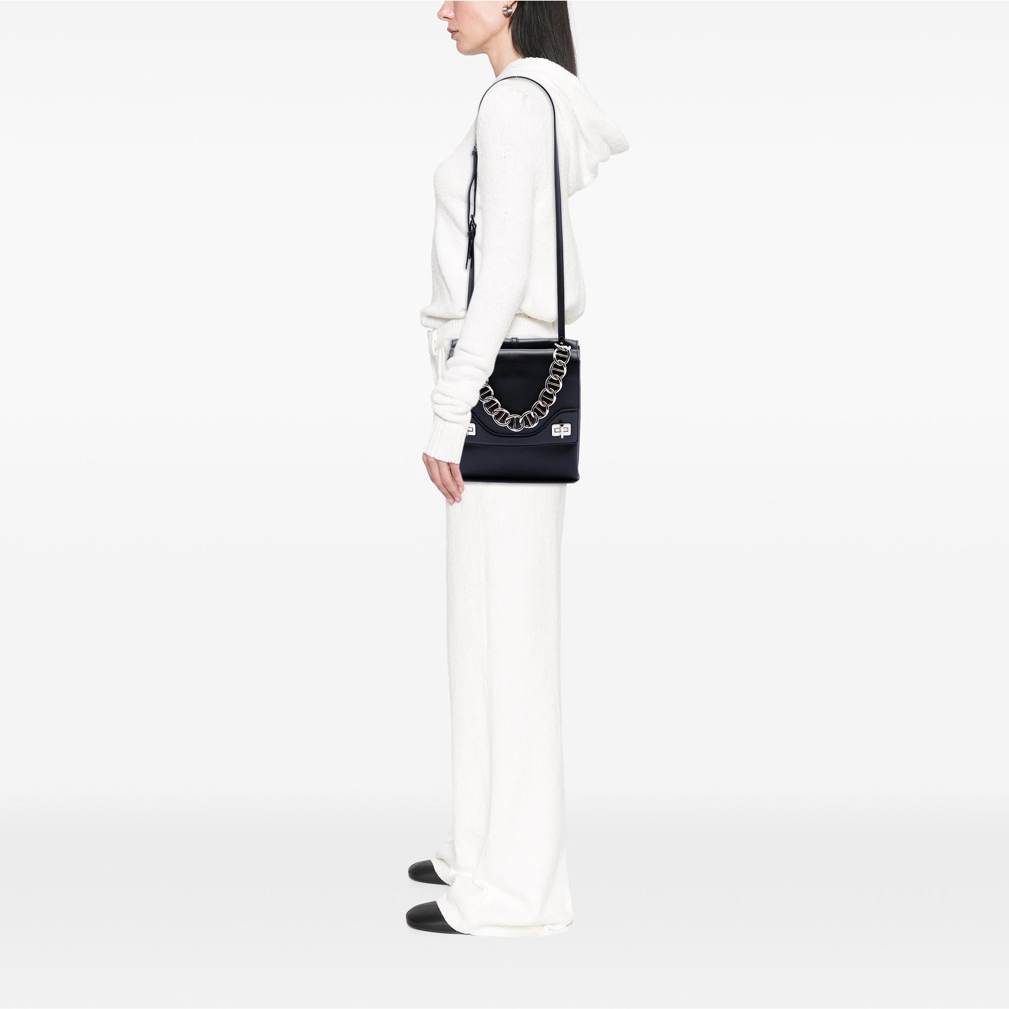 Prada Soft Calf Double Turnlock Satchel