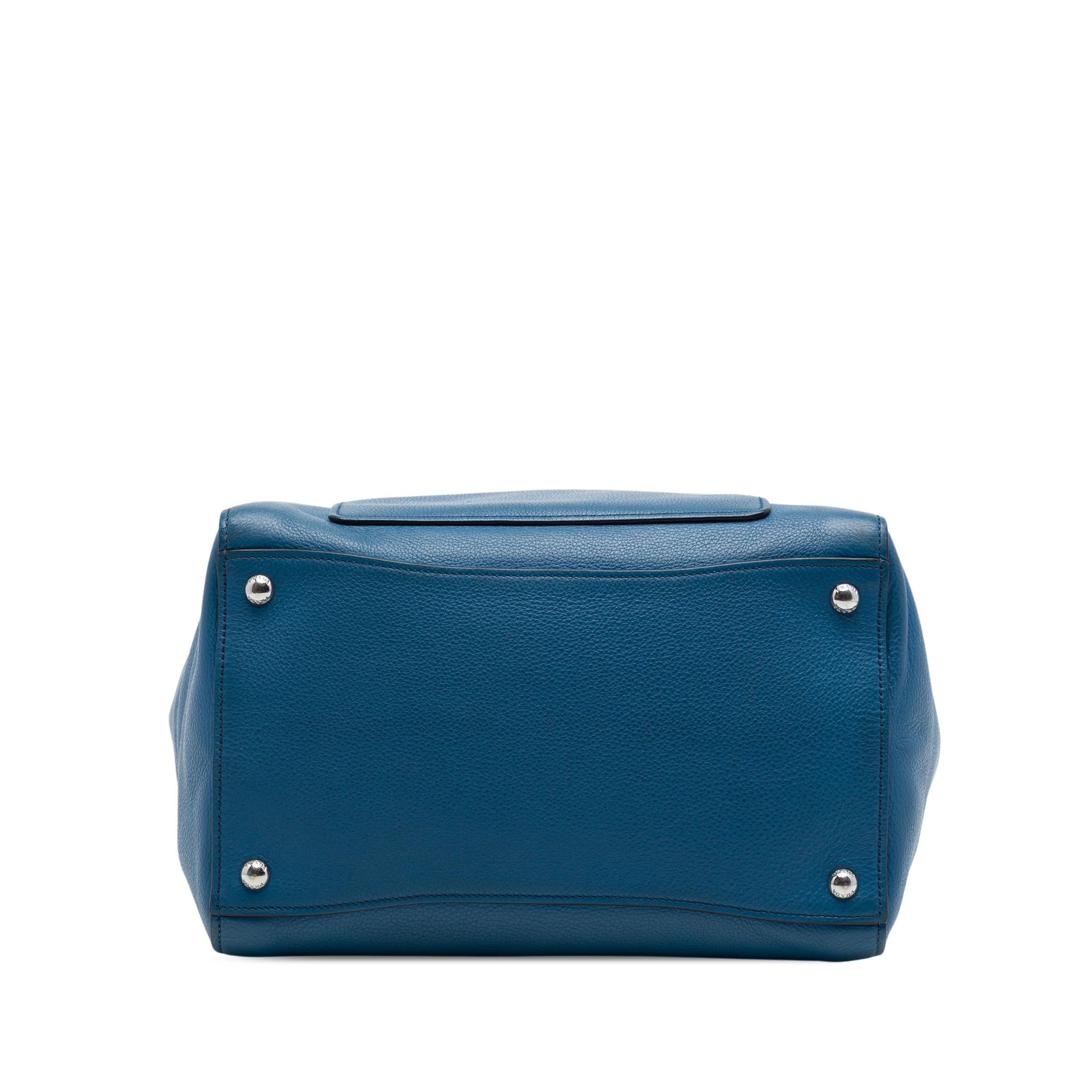 Prada Soft Calf Front Pocket Shopping Tote