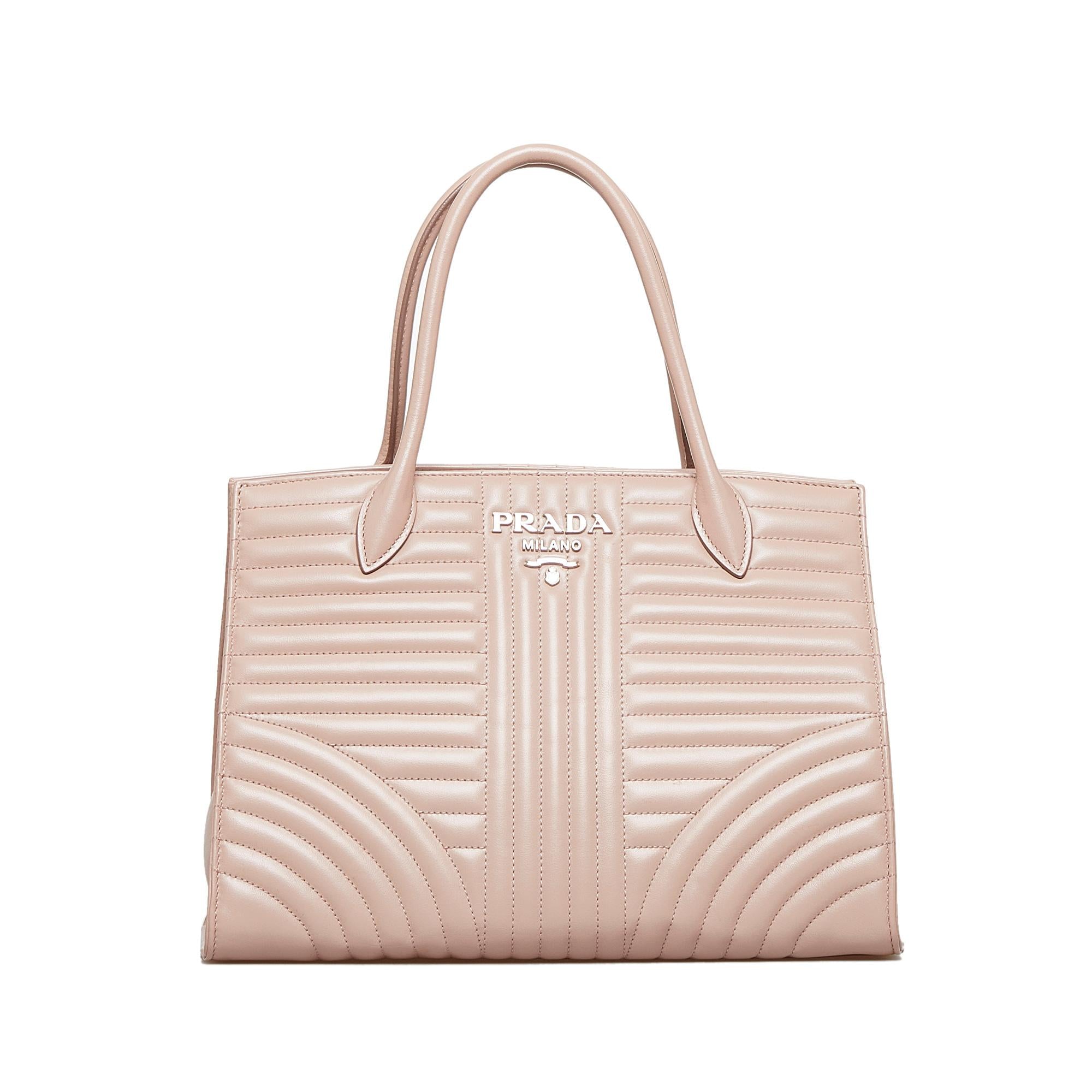 Prada Soft Calf Impunture Diagramme Satchel (SHG-di7DIH)