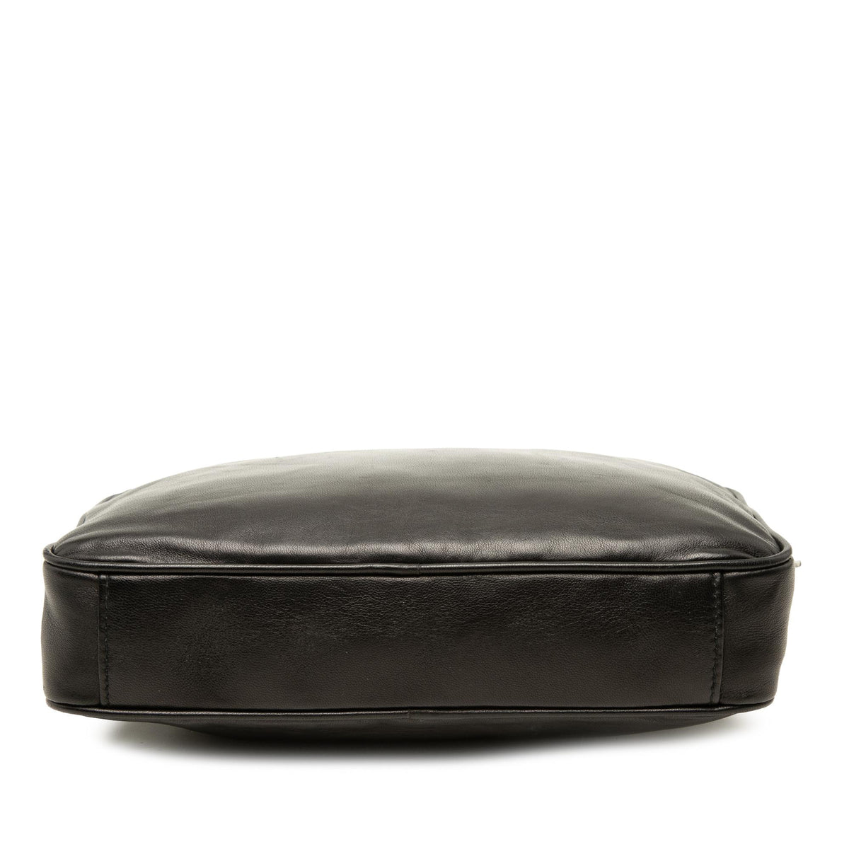 Prada Soft Calf Logo Wristlet Clutch
