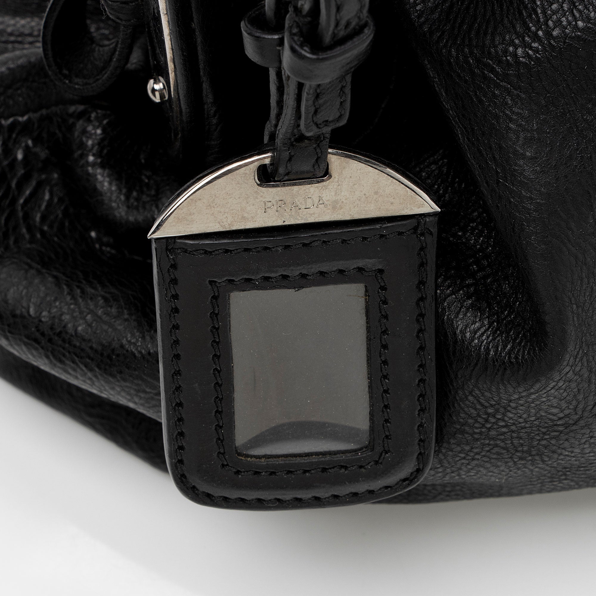 Prada Soft Calf Pleated Hobo