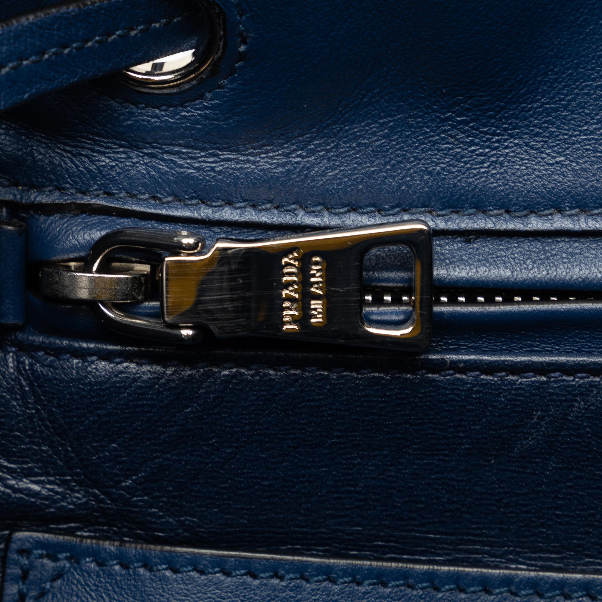 Prada Soft Calf Studded Bucket Bag (SHG-381Kw2)