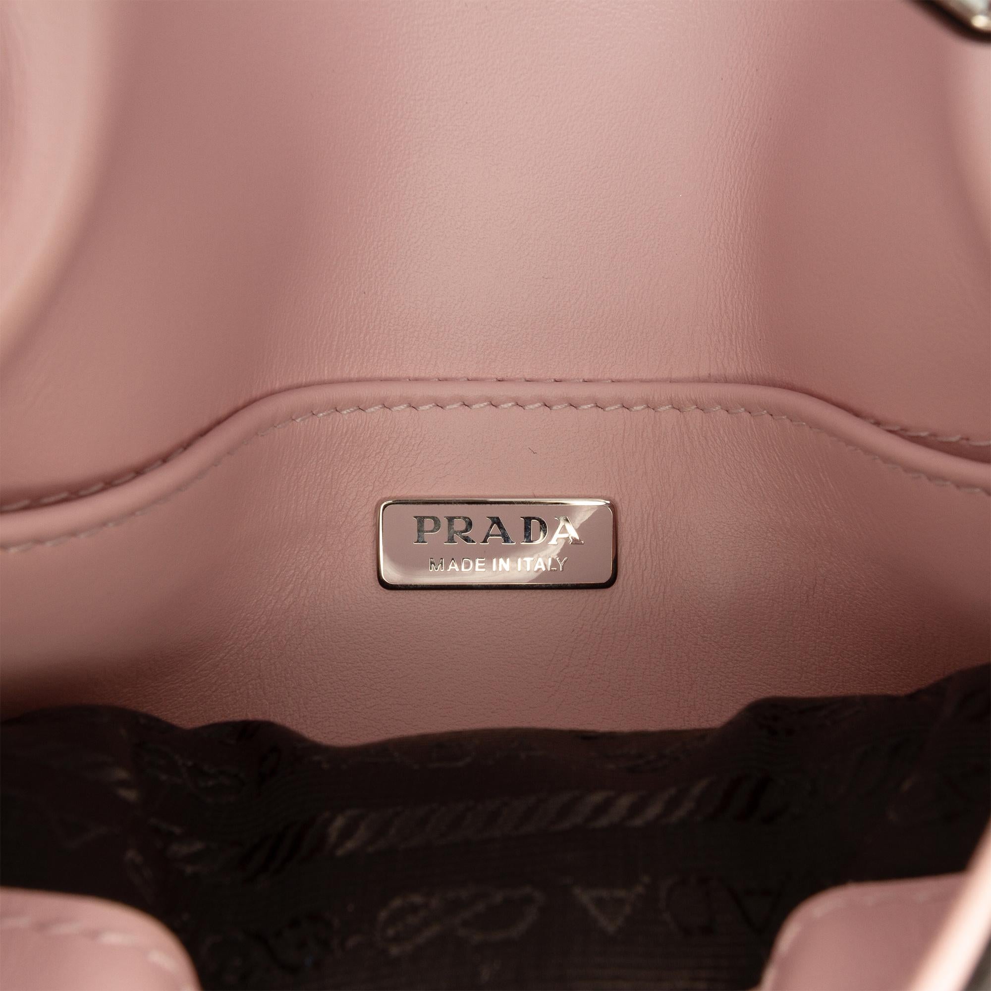 Prada Spazzolato Leather Cleo Flap Shoulder Bag