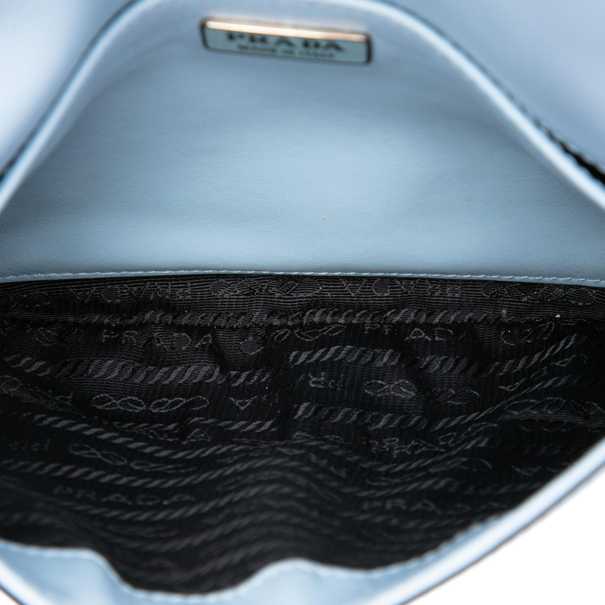 Prada Spazzolato Leather Cleo Flap Shoulder Bag