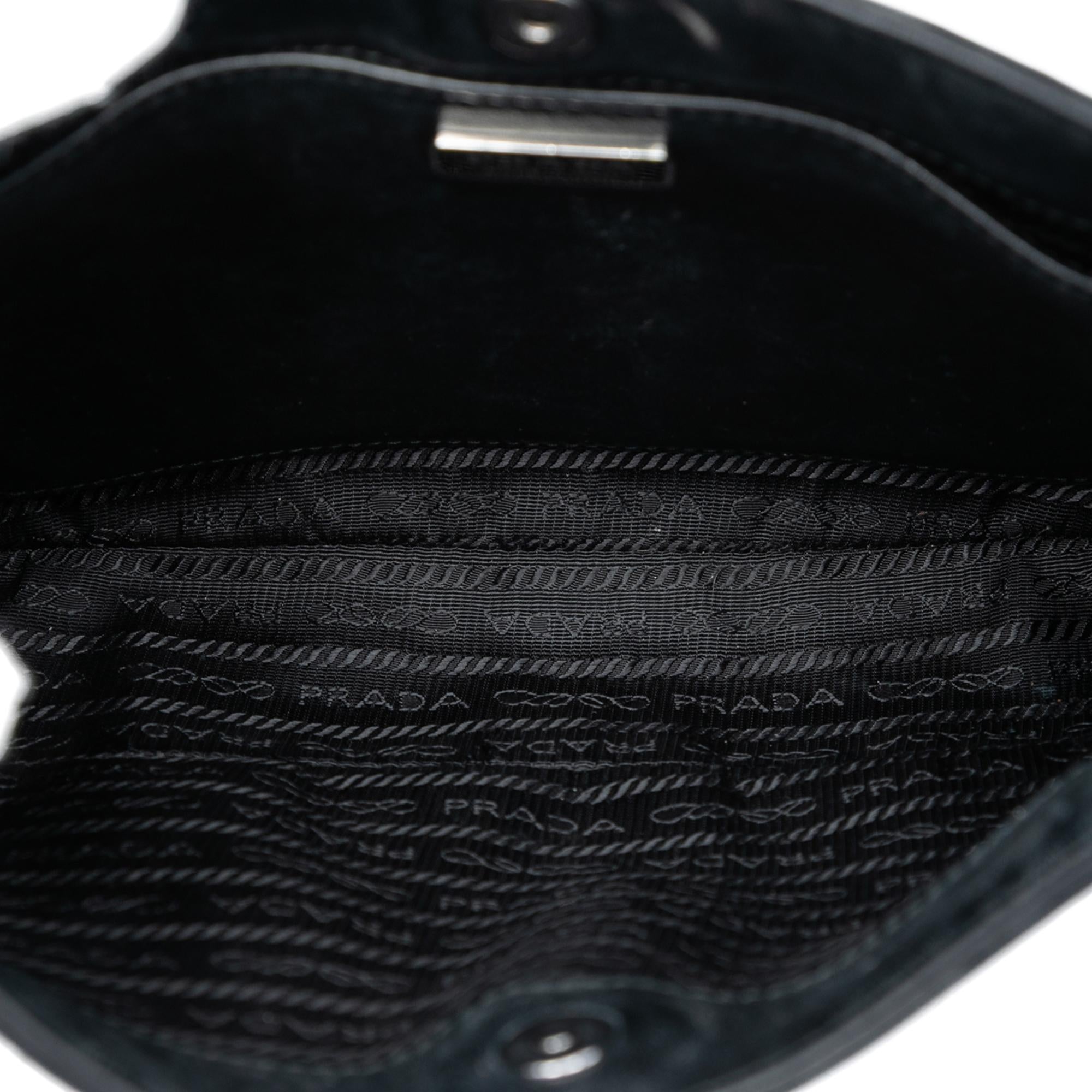 Prada Spazzolato Leather Cleo Shoulder Bag