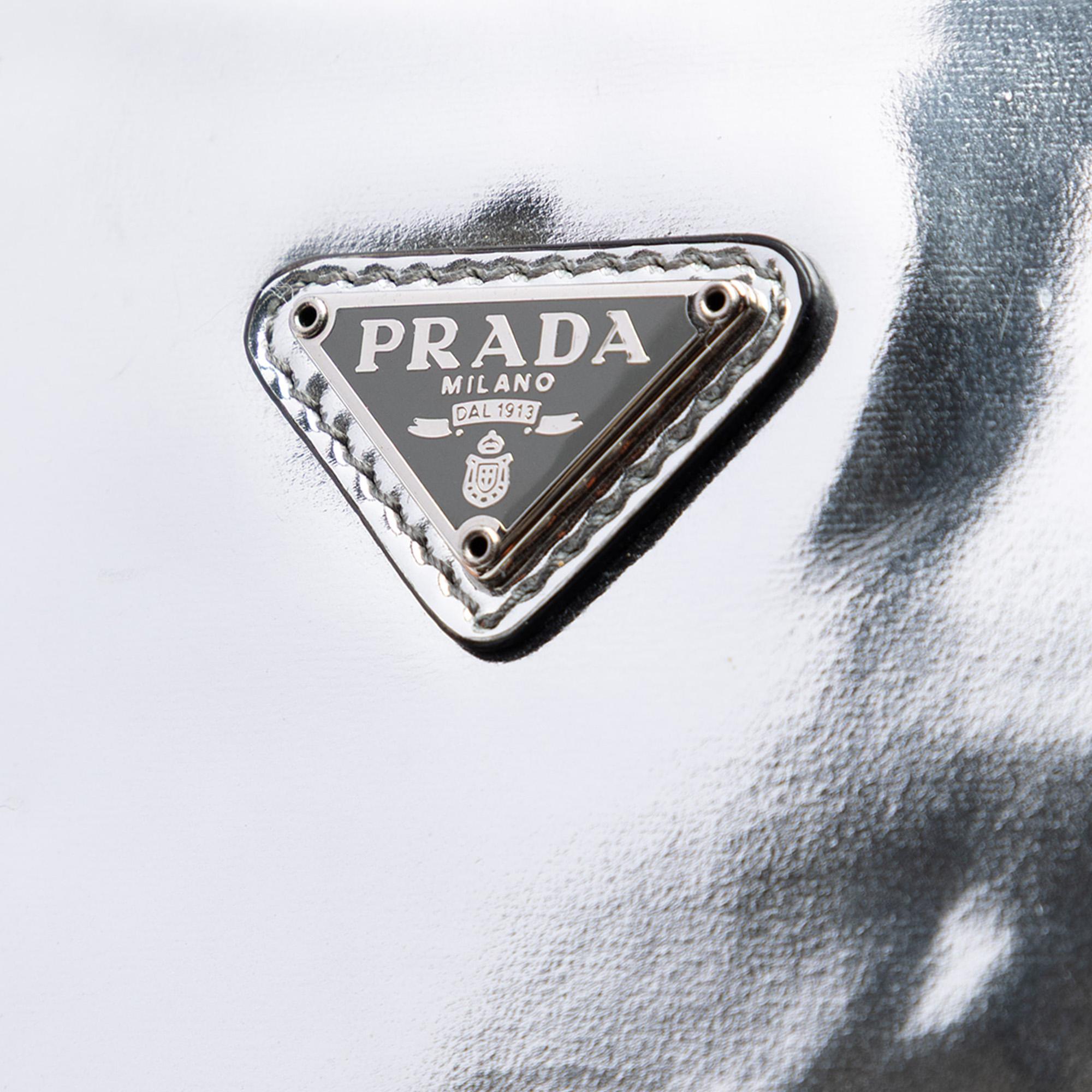 Prada Spazzolato Leather Cleo Shoulder Bag