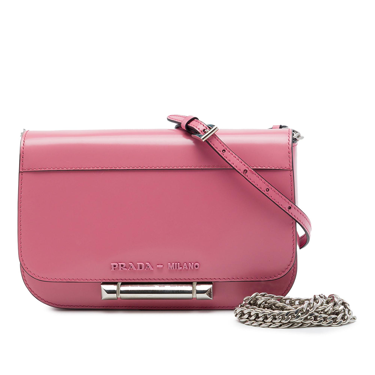 Prada Spazzolato Leather Sybille Flap Crossbody