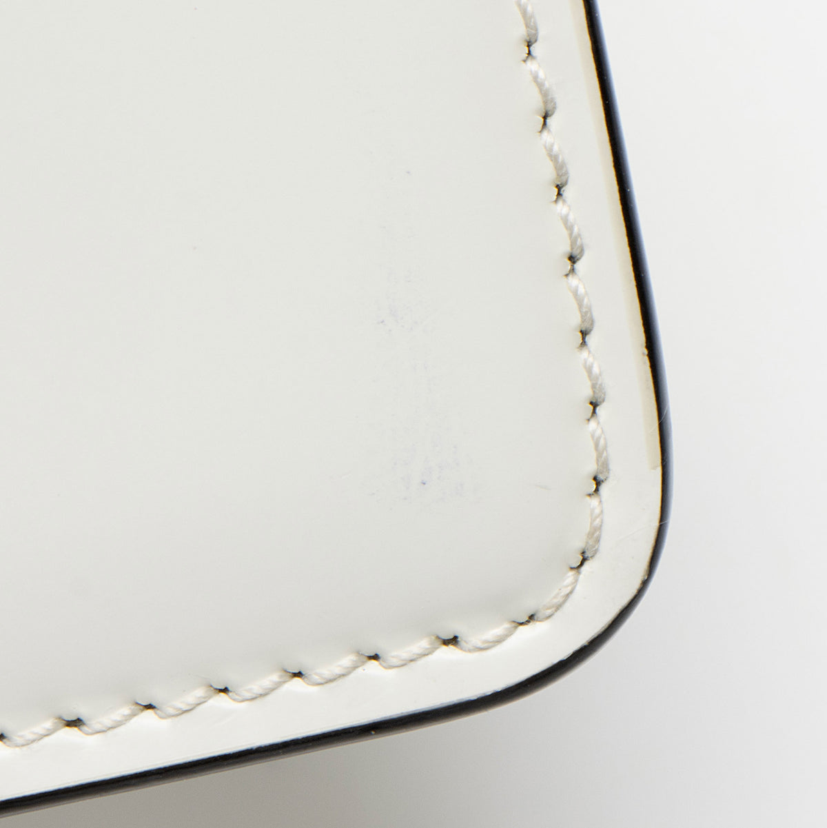 Prada Spazzolato Leather Triangle Chain Shoulder Bag