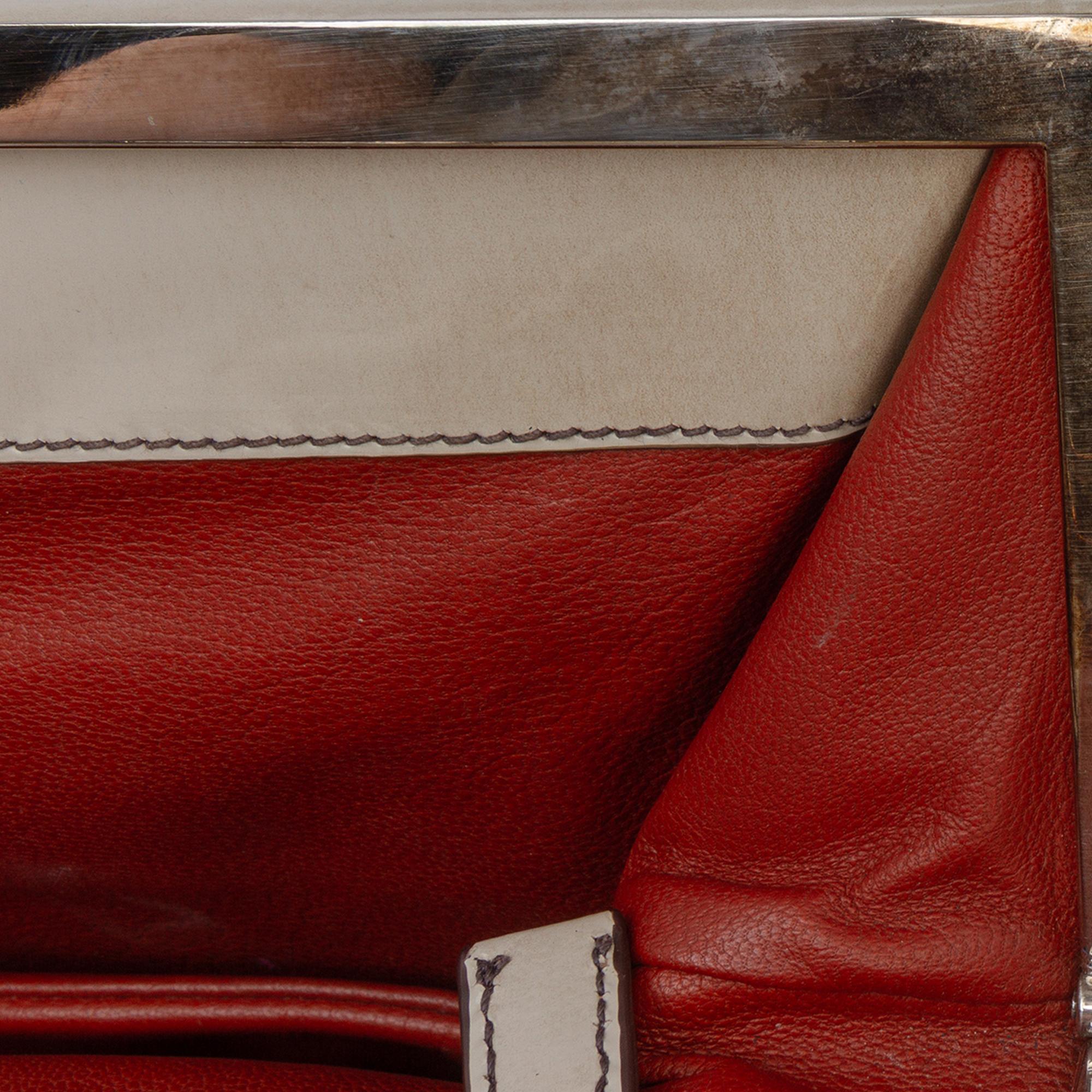 Prada Spazzolato Logo Frame Shoulder Bag
