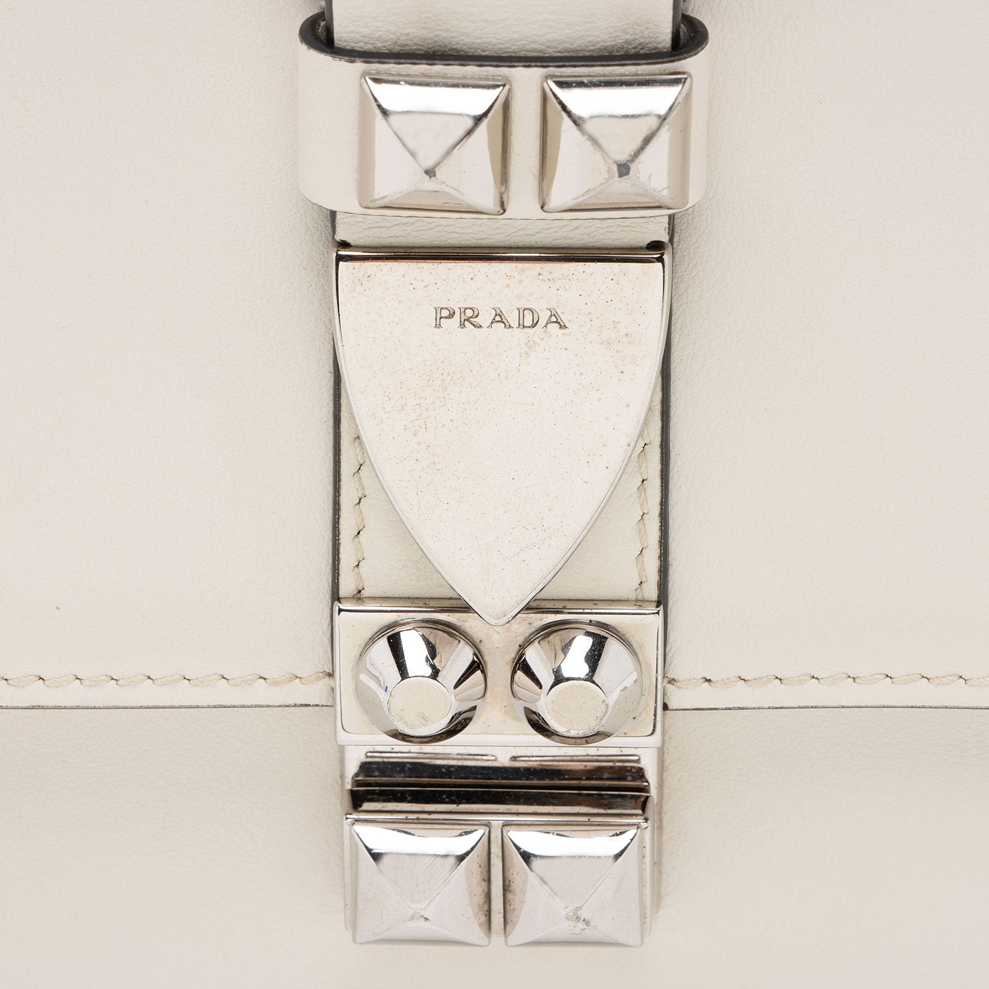 Prada Studded Calfskin Elektra Small Shoulder Bag