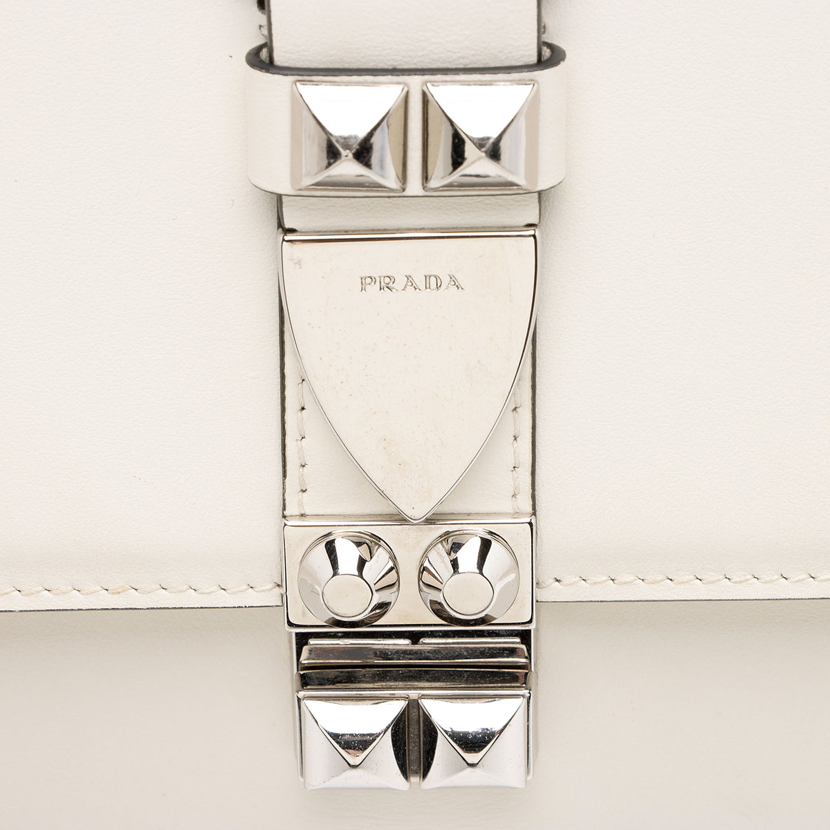 Prada Studded Calfskin Elektra Small Shoulder Bag