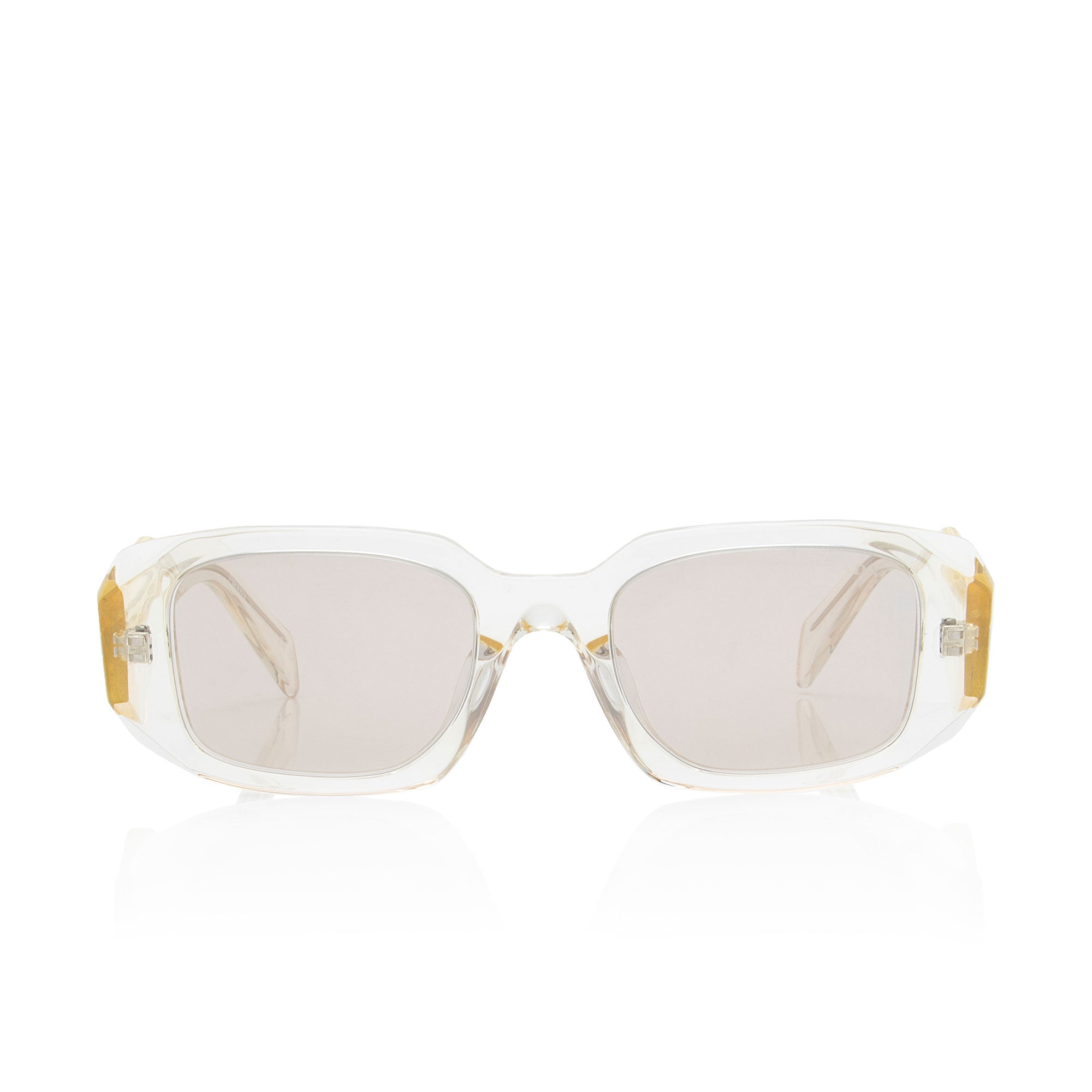 Prada Symbole Translucent Rectangular Sunglasses