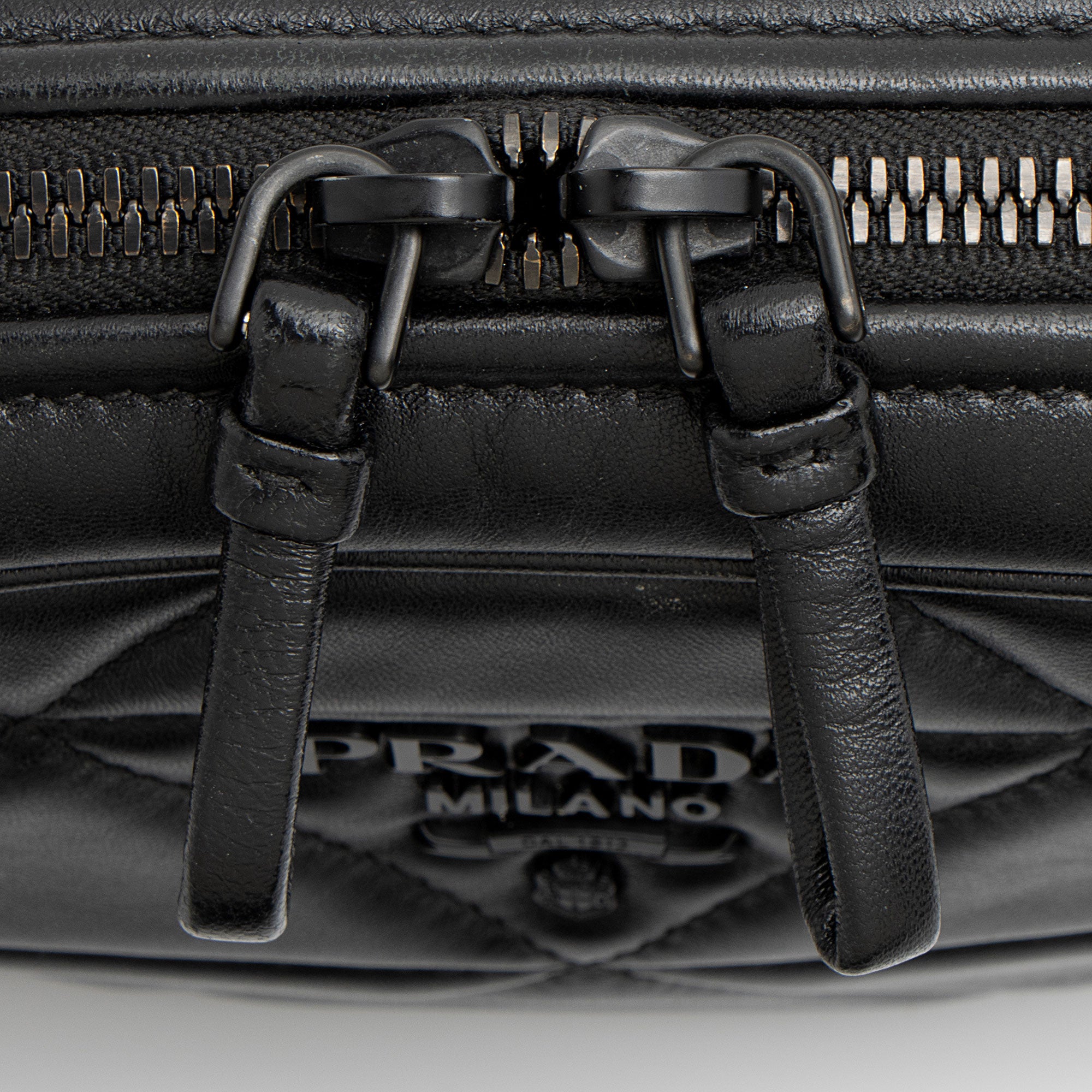 Prada System Nappa Leather Patchwork Camera Bag