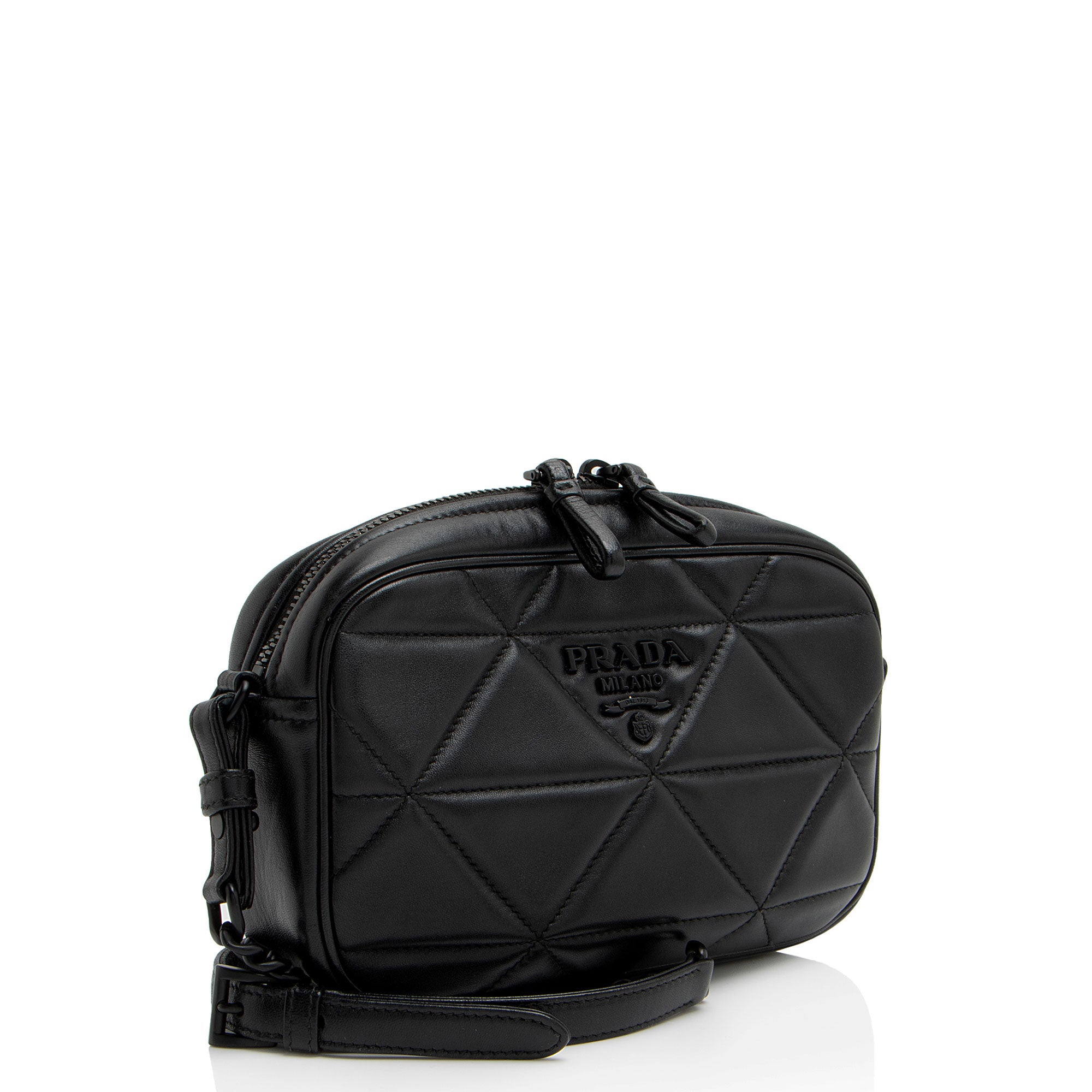 Prada System Nappa Leather Patchwork Camera Bag