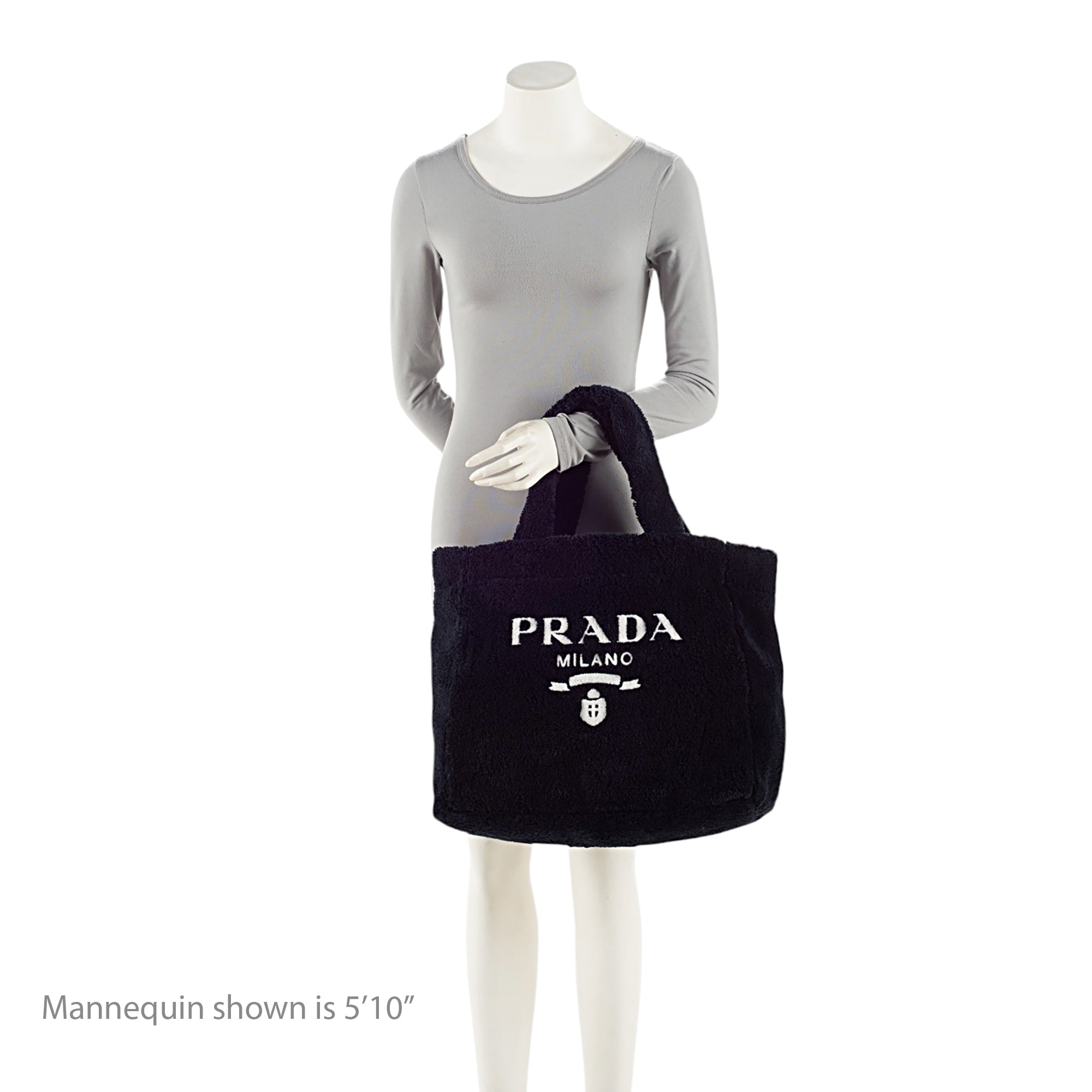 Prada Terry Cloth Logo Tote (SHF-NgTtos)