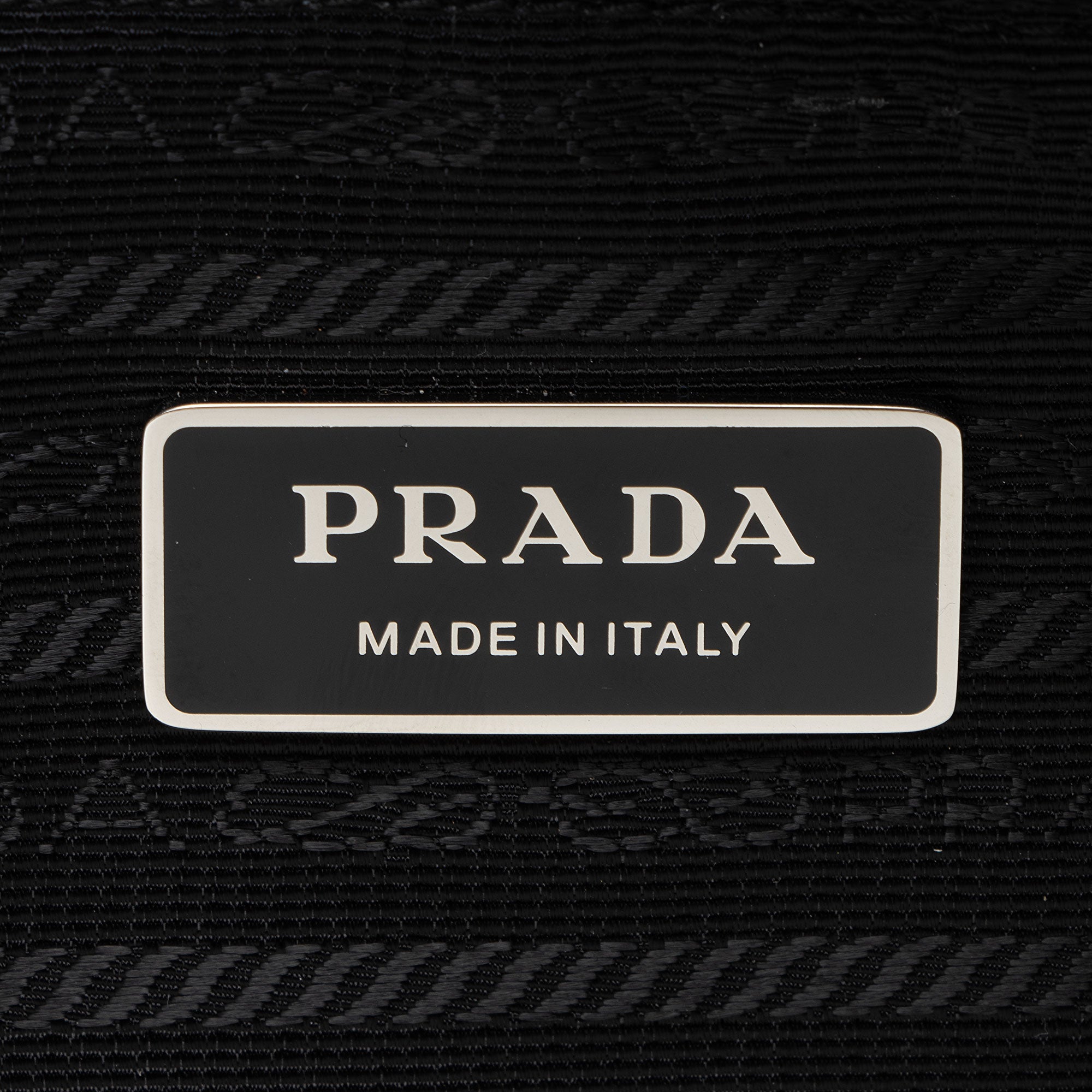 Prada Terry Cloth Logo Tote