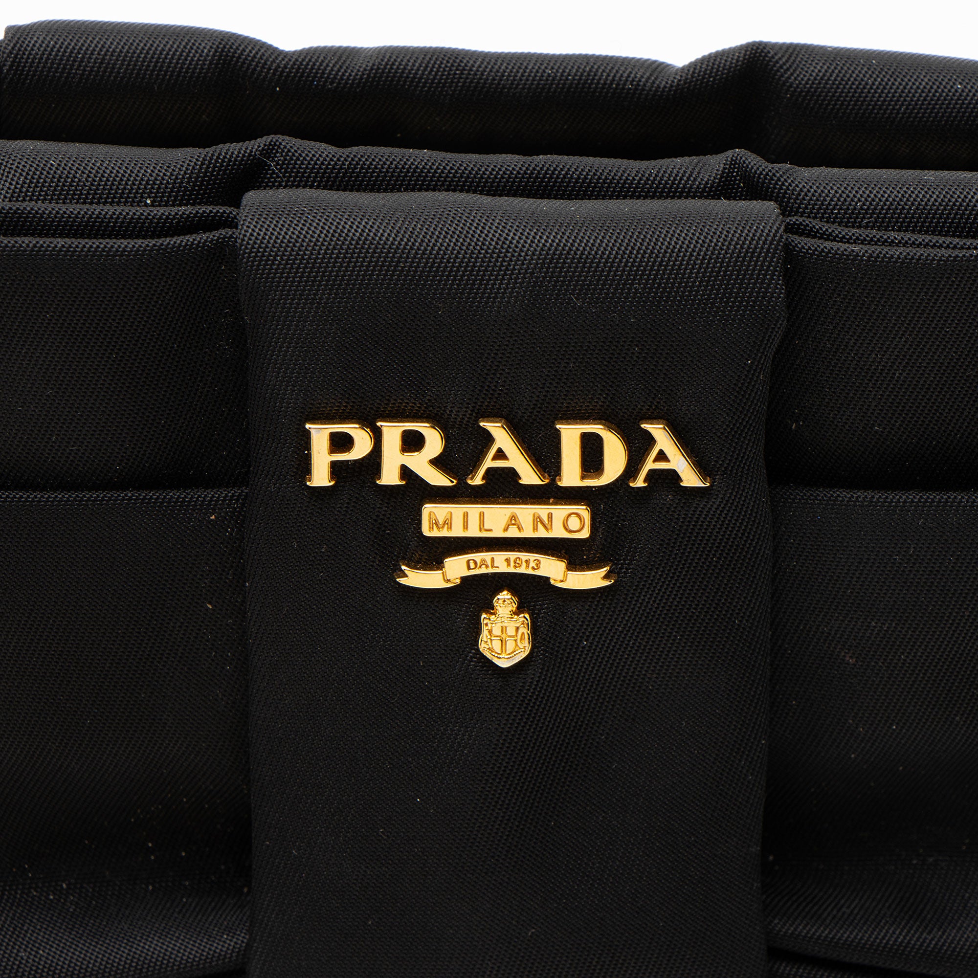 Prada Tessuto Bow Wristlet