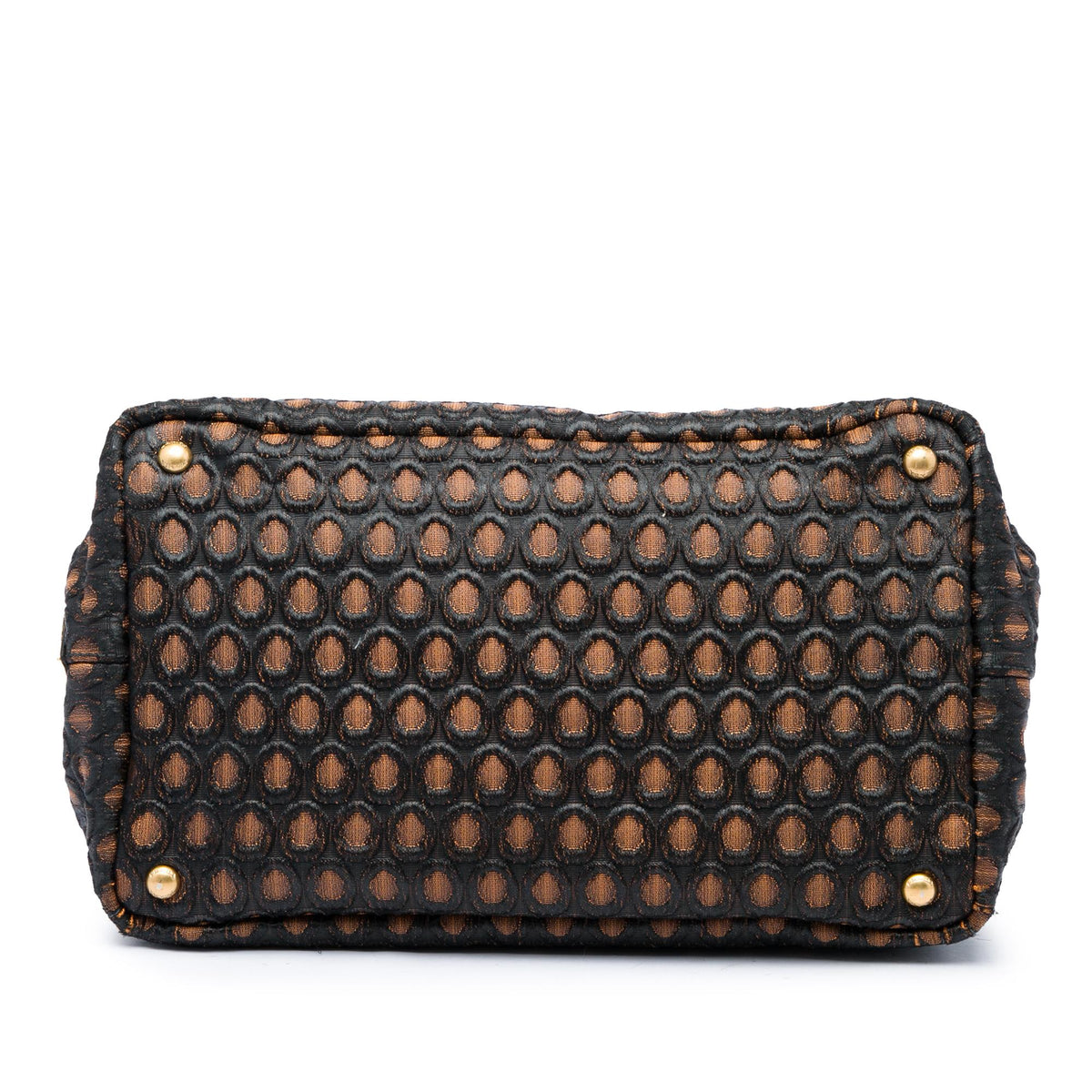 Prada Tessuto Broccato Canapa Tote