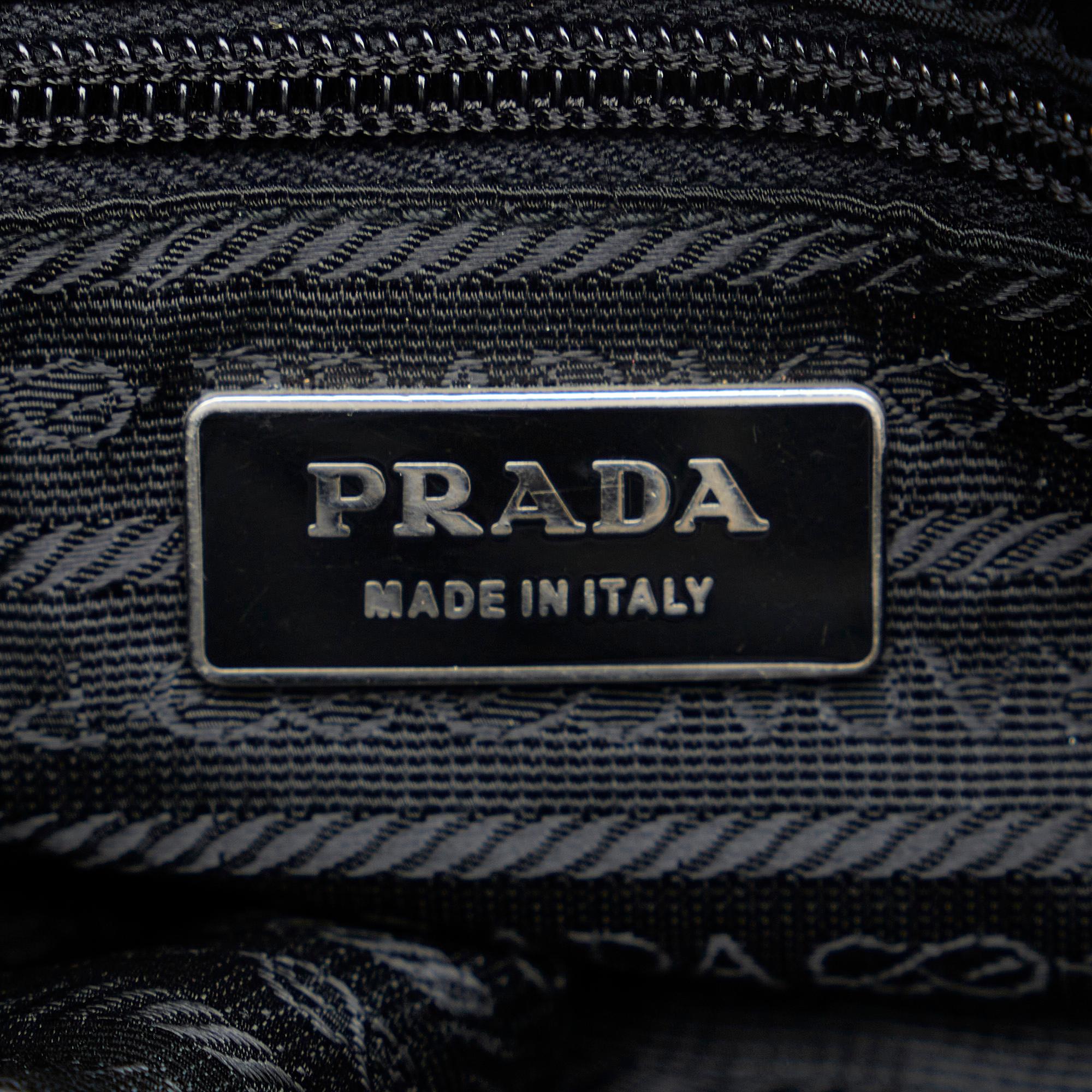 Prada Tessuto Buckle Messenger Bag