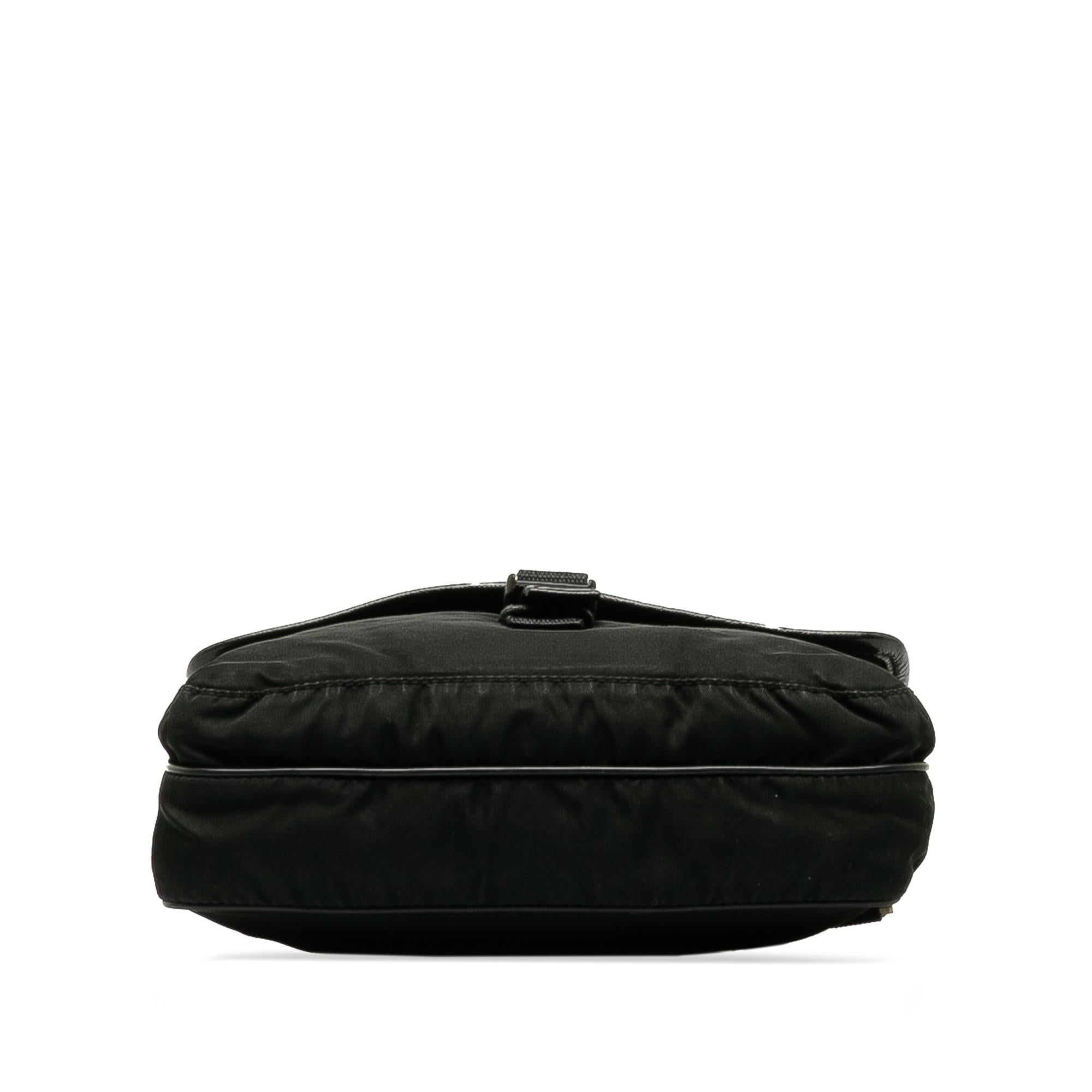 Prada Tessuto Buckle Messenger Bag