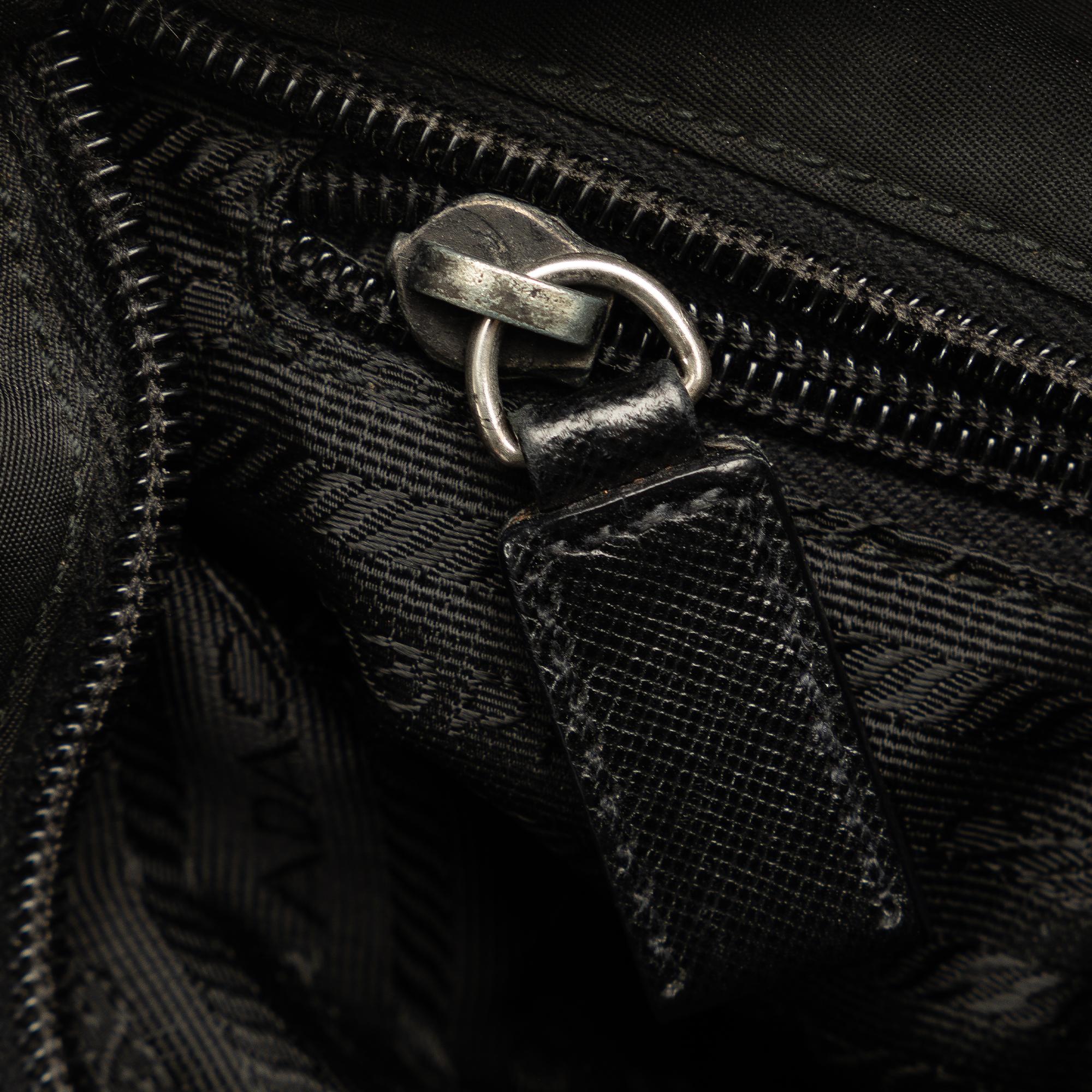 Prada Tessuto Buckle Messenger Bag