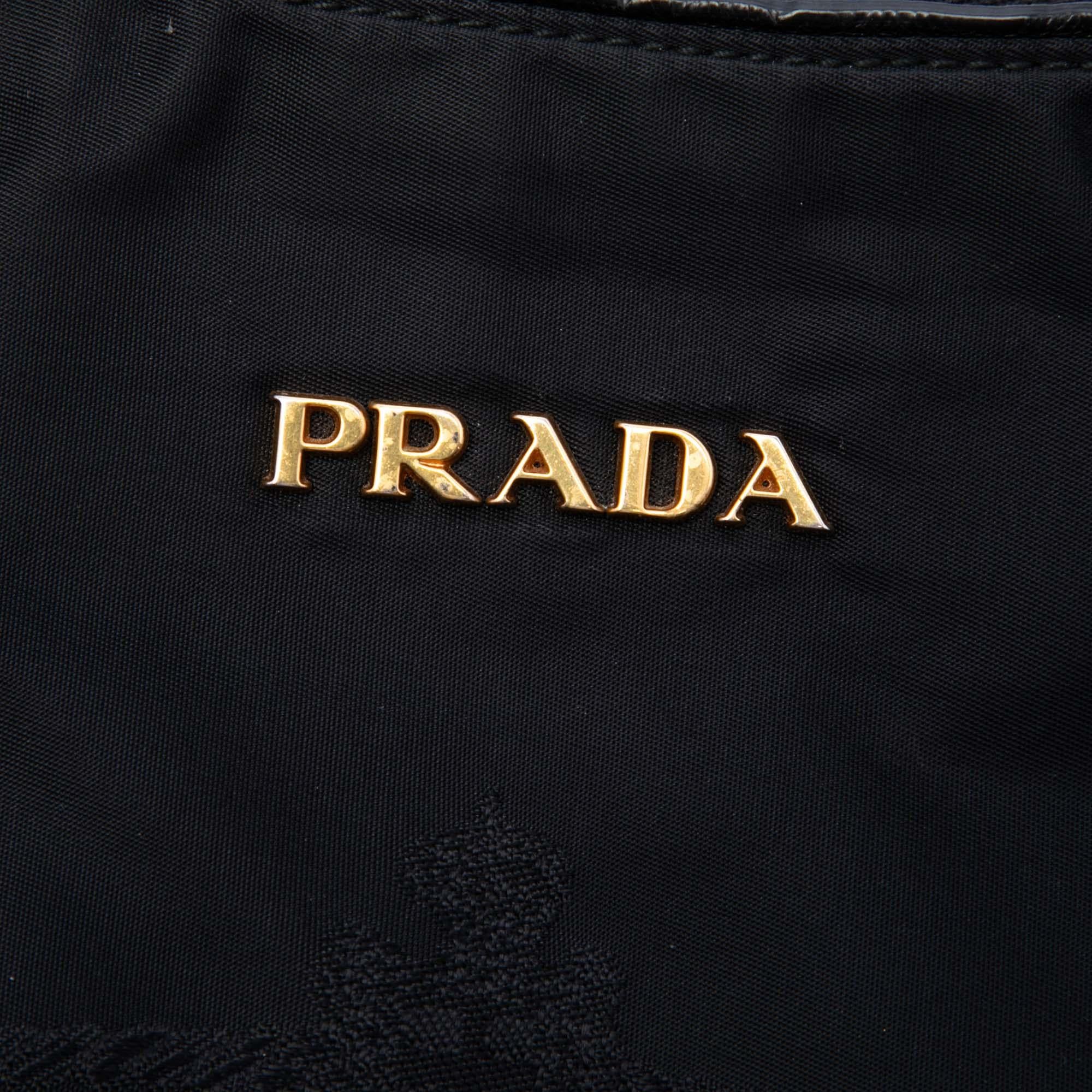 Prada Tessuto Canapa Logo Satchel