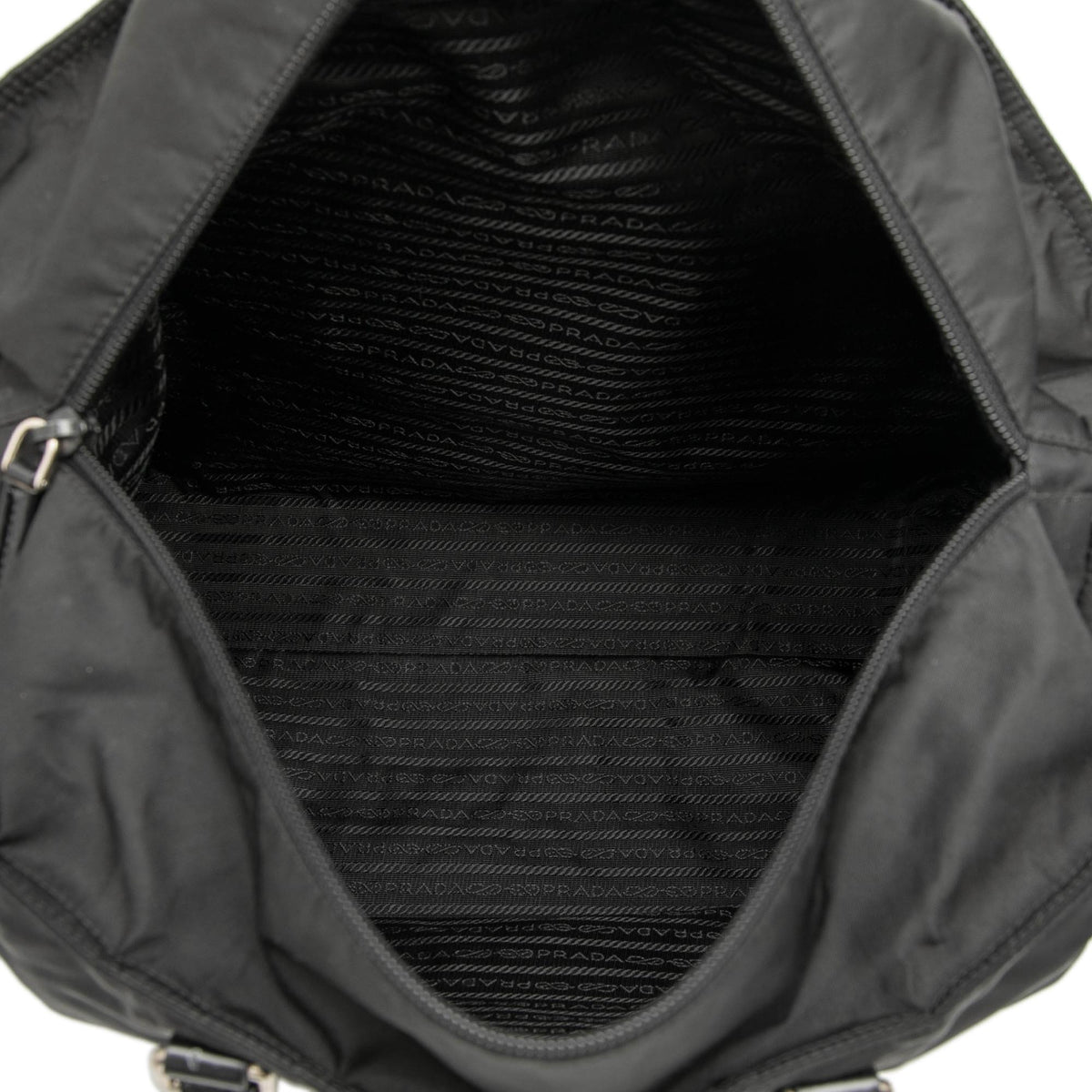 Prada Tessuto Canapa Logo Satchel