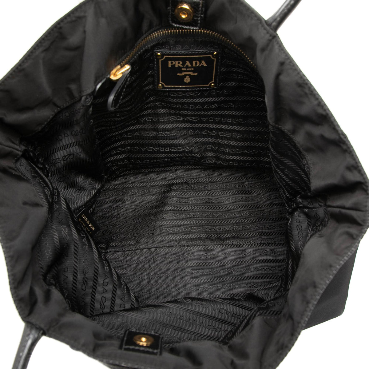 Prada Tessuto Canapa Logo Satchel