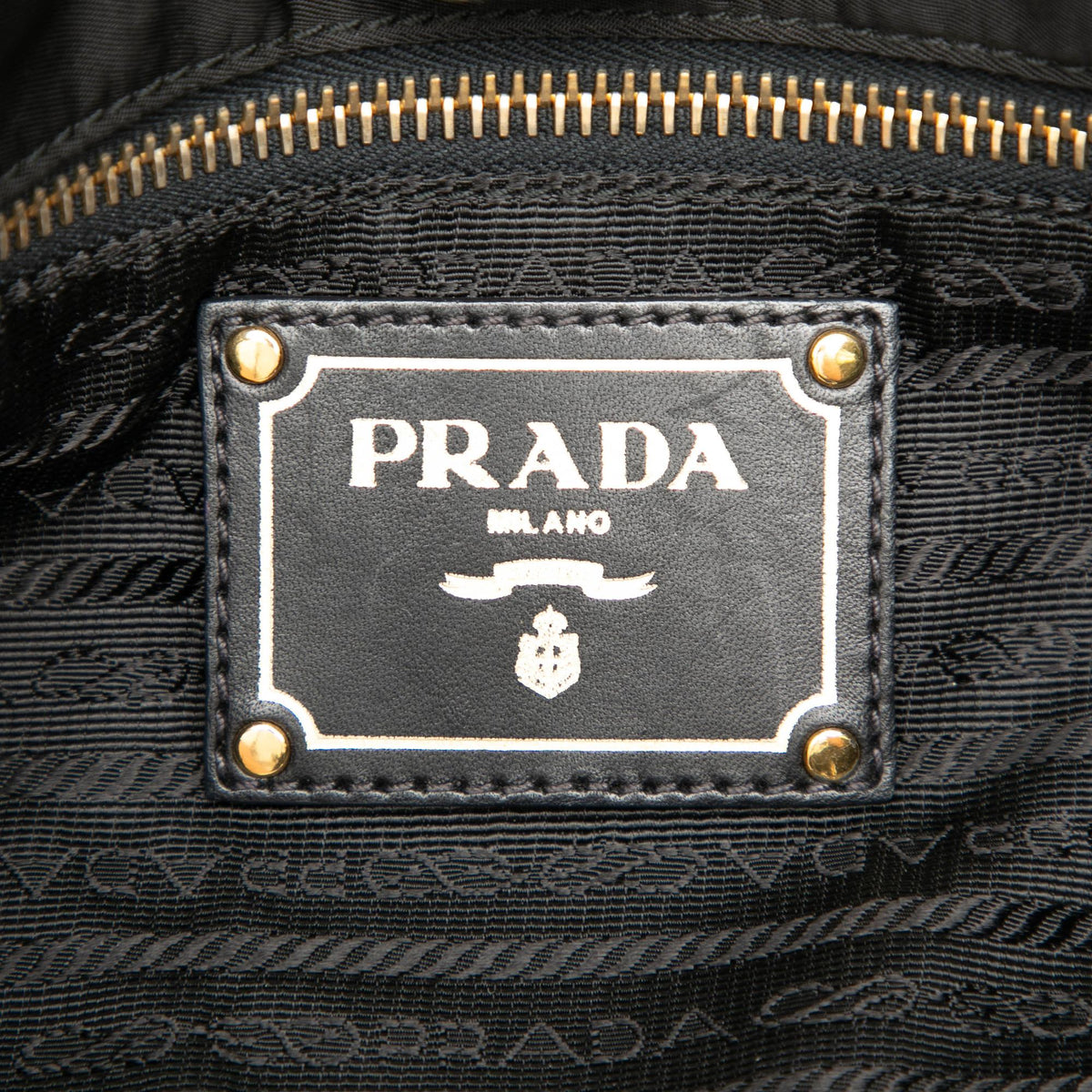 Prada Tessuto Canapa Logo Satchel