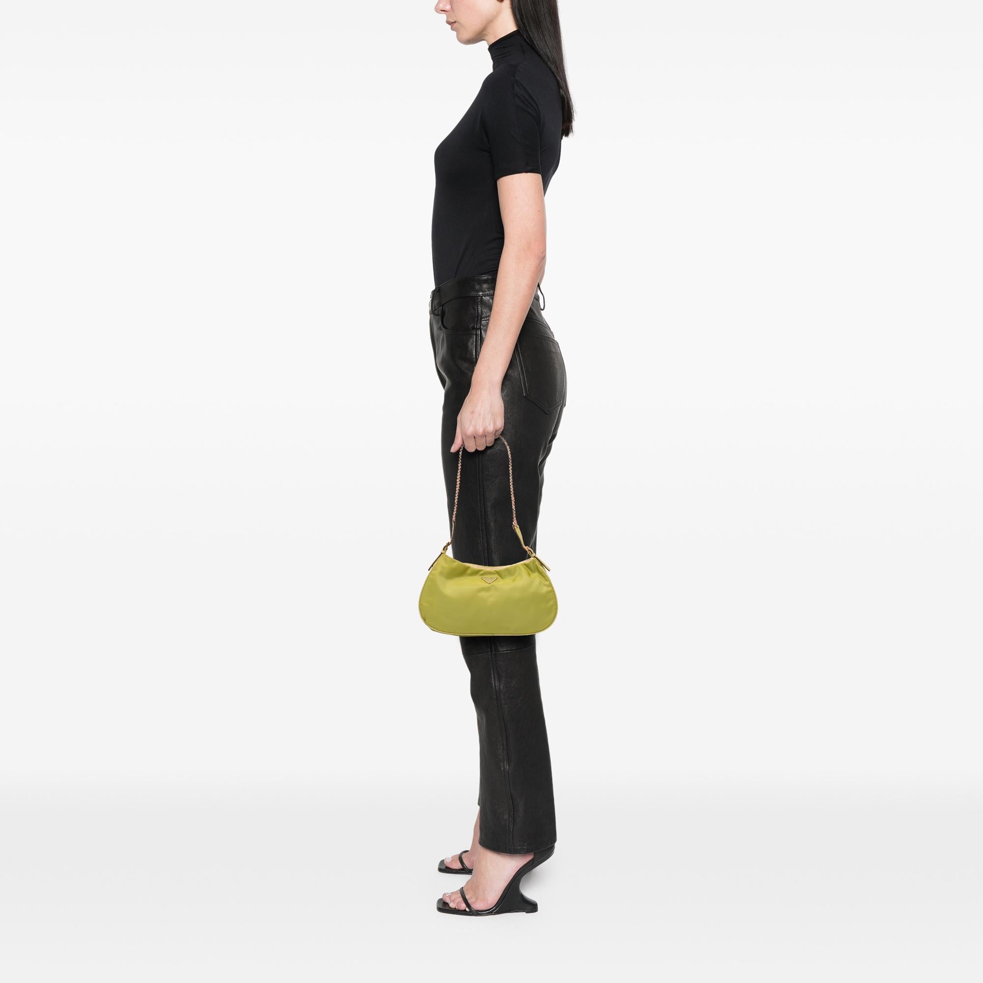 Prada Tessuto Chain Shoulder Bag