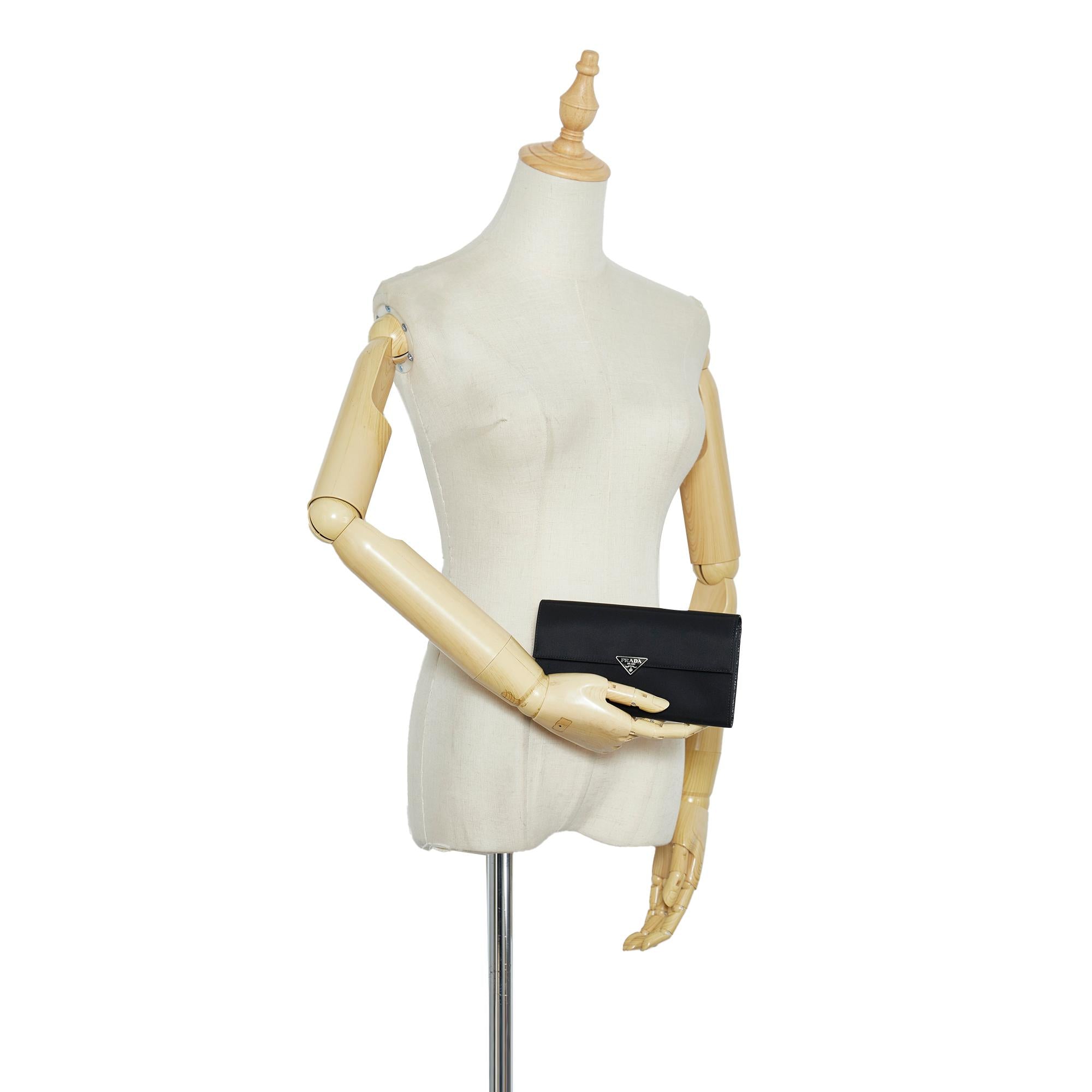 Prada Tessuto Continental Flap Wallet (SHG-6bx2XP)