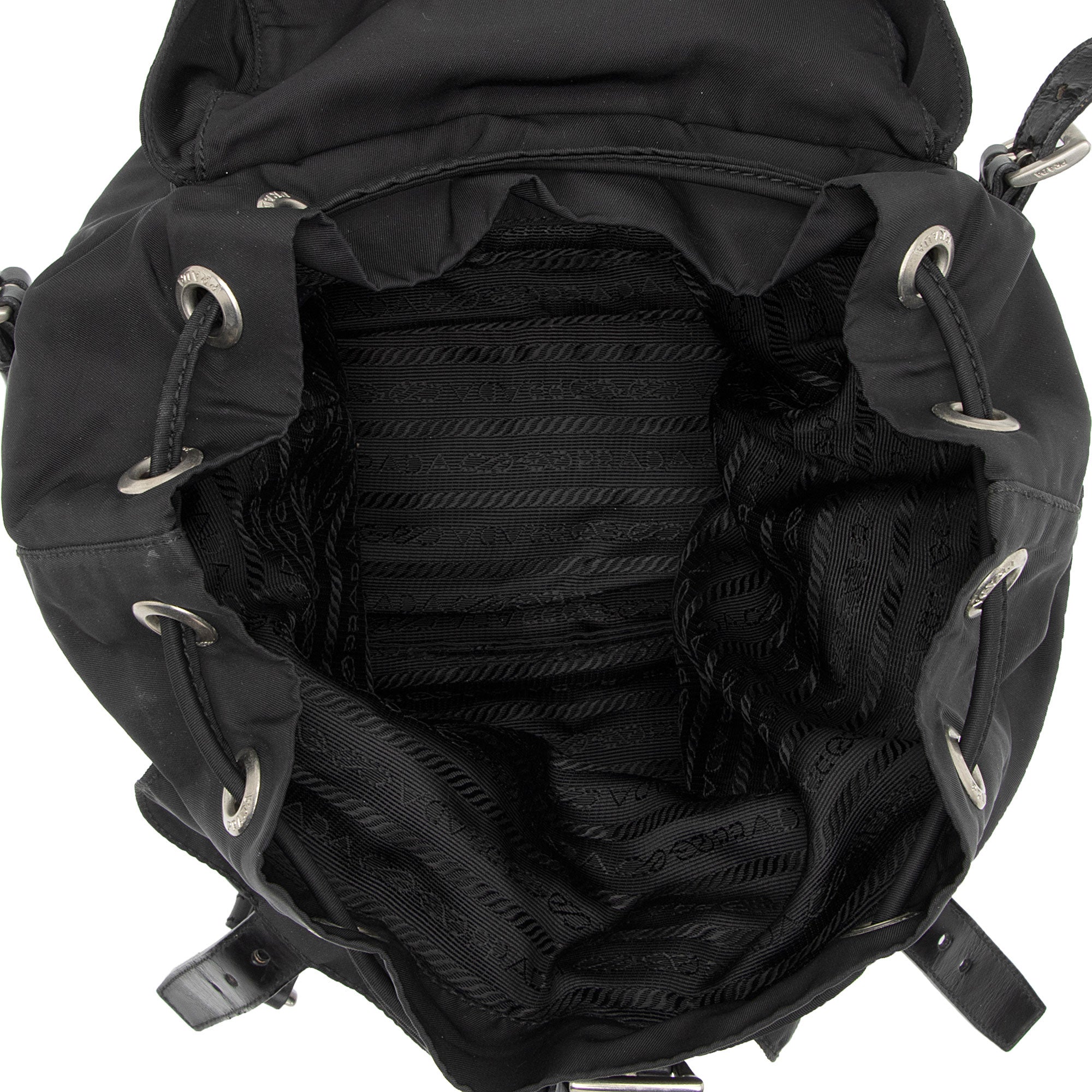 Prada Tessuto Double Pocket Medium Backpack (SHF-EHKQ1z)