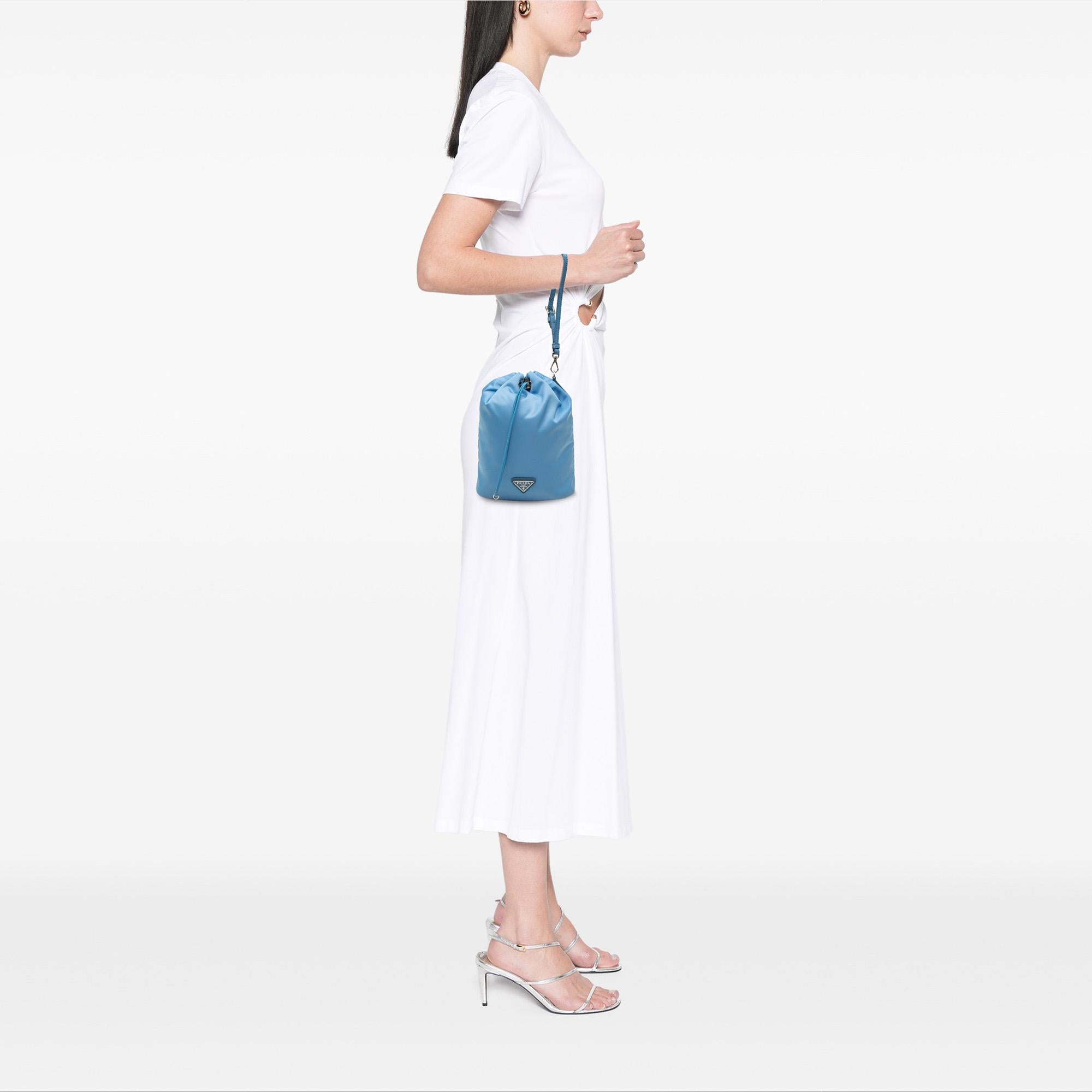 Prada Tessuto Drawstring Bucket Bag