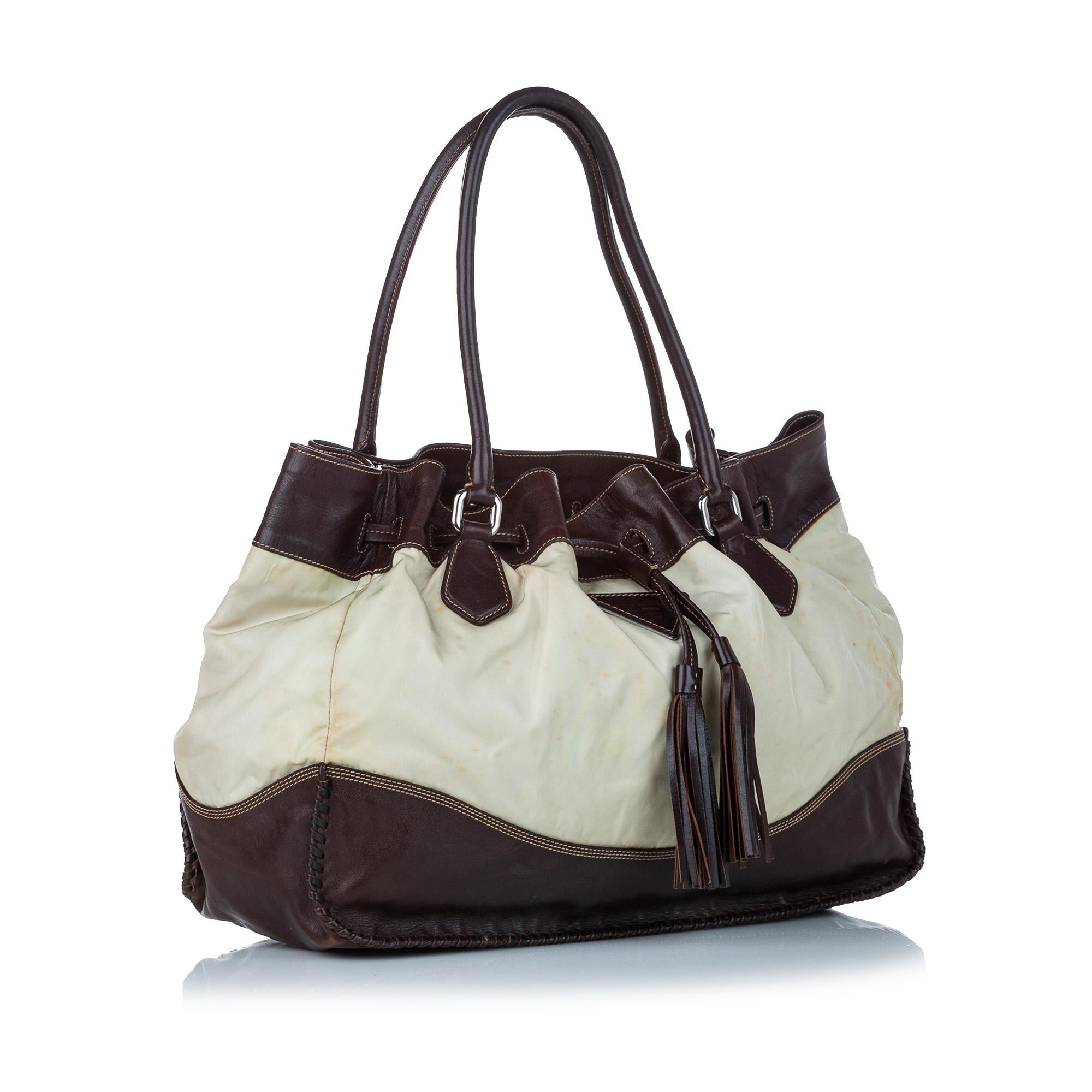 Prada Tessuto Drawstring Tote Bag (SHG-30298)