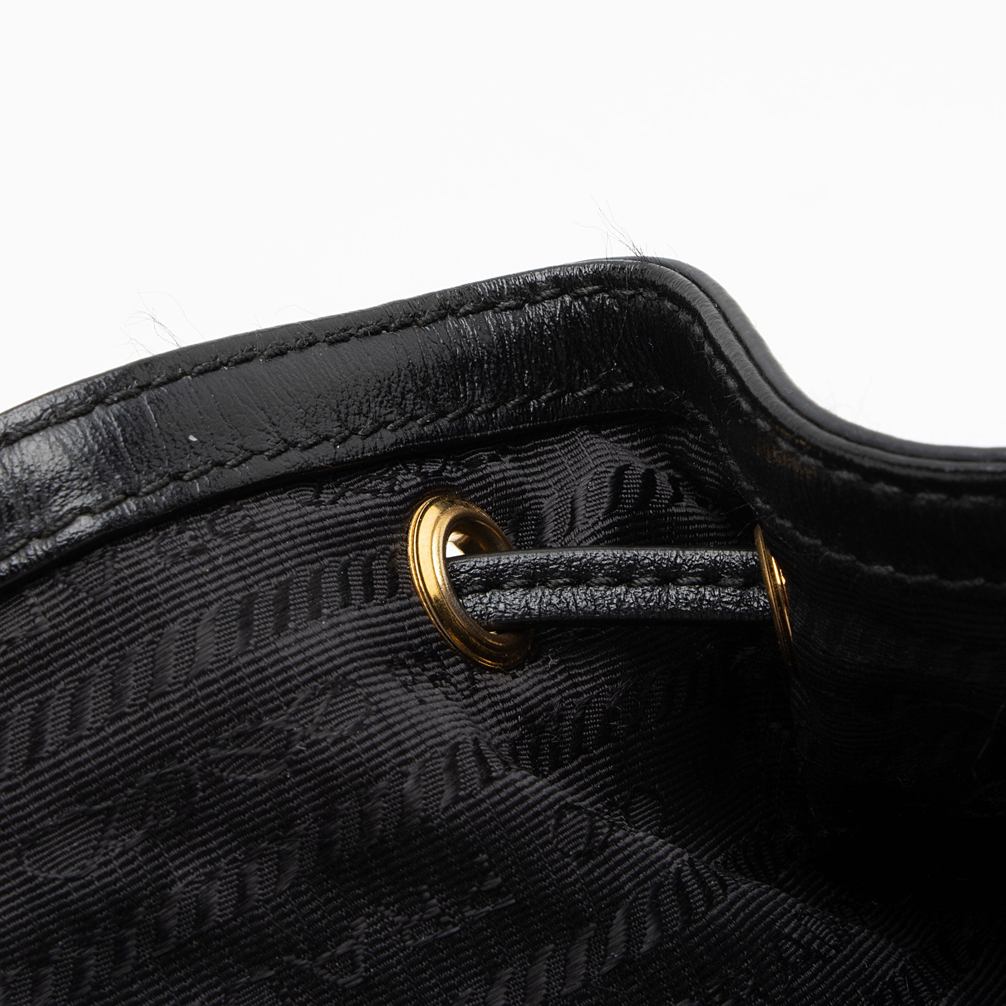 Prada Tessuto Duet Drawstring Mini Bucket Bag (SHF-1DaDrC)