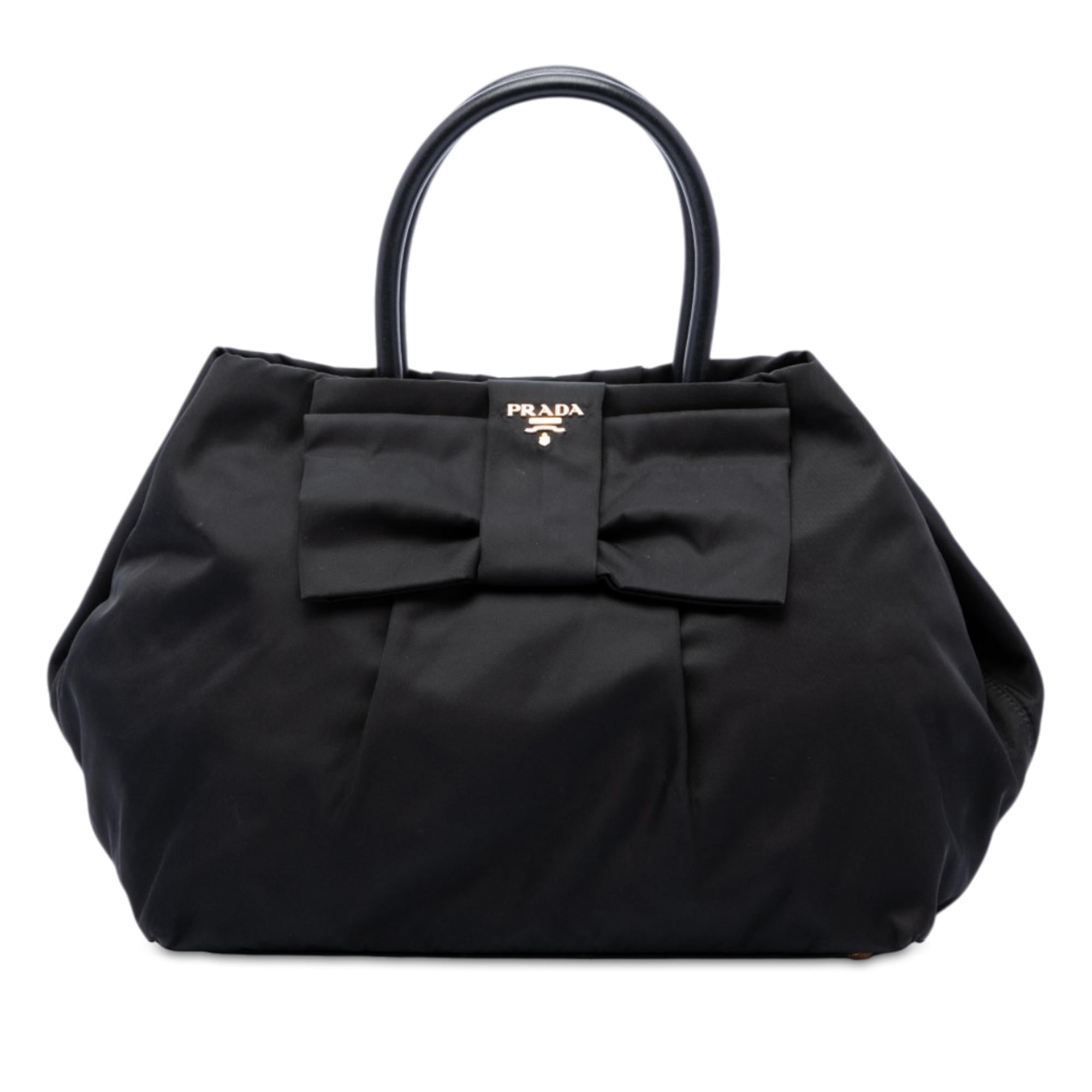 Prada Tessuto Fiocco Bow Handbag