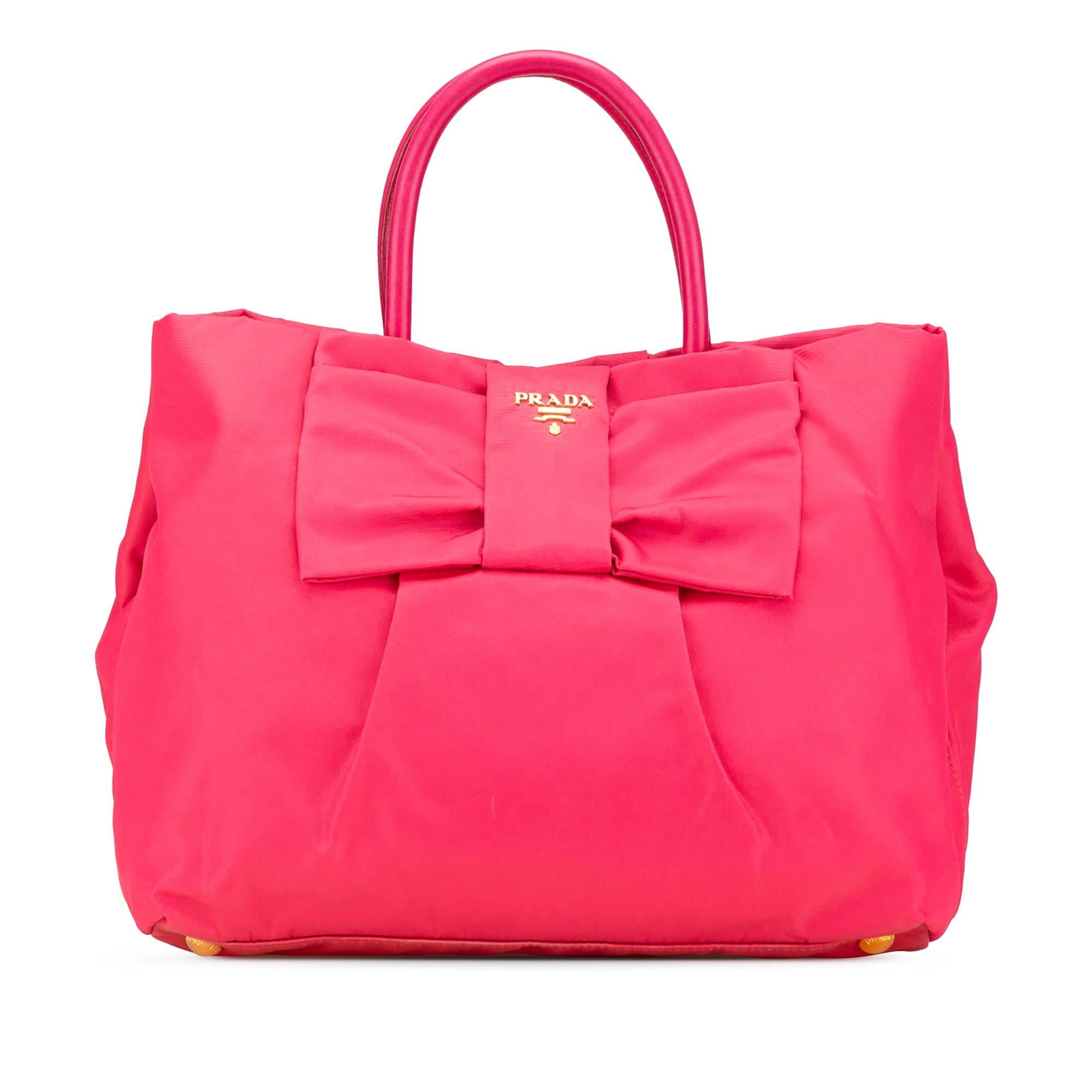 Prada Tessuto Fiocco Bow Tote