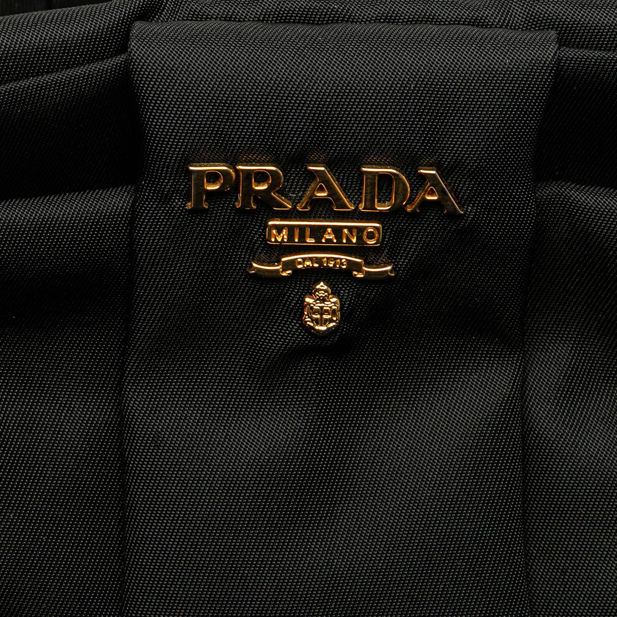 Prada Tessuto Fiocco Bow Tote