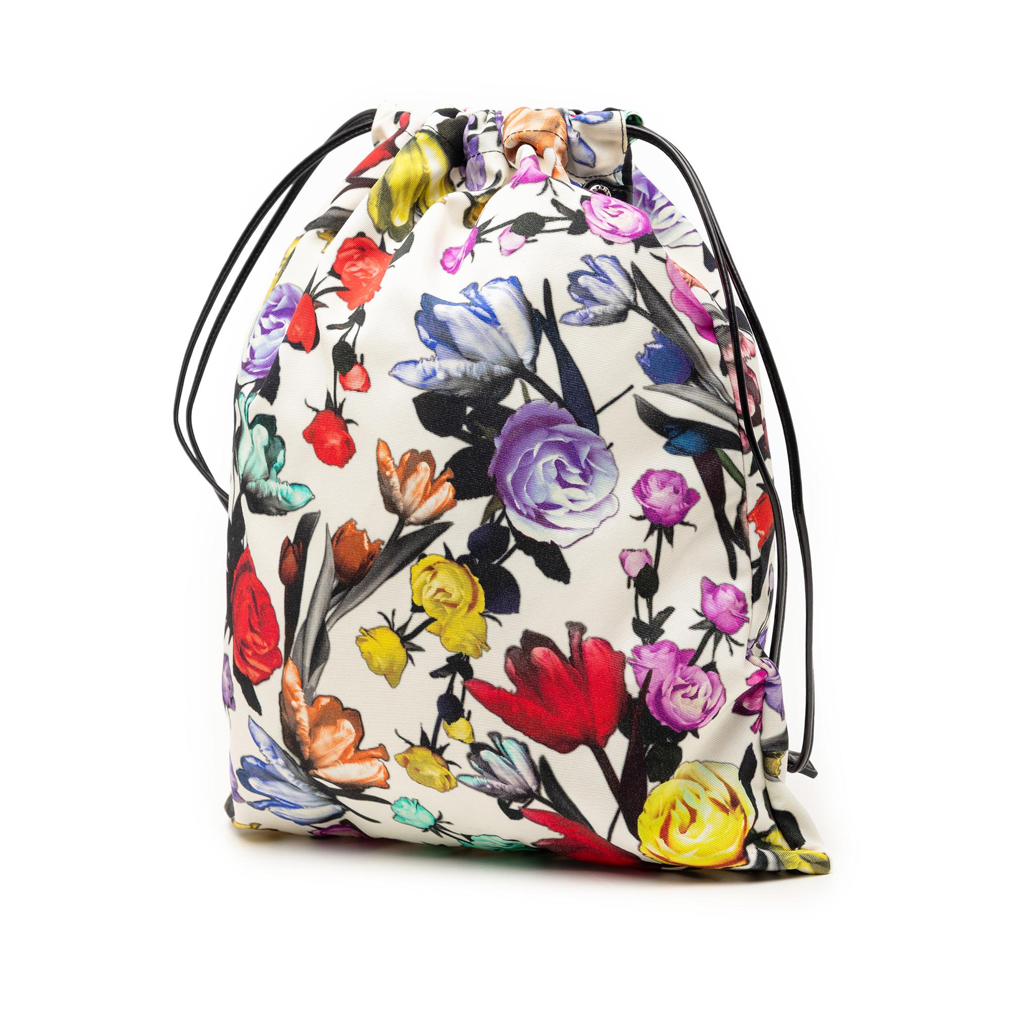 Prada Tessuto Floral Drawstring Pouch