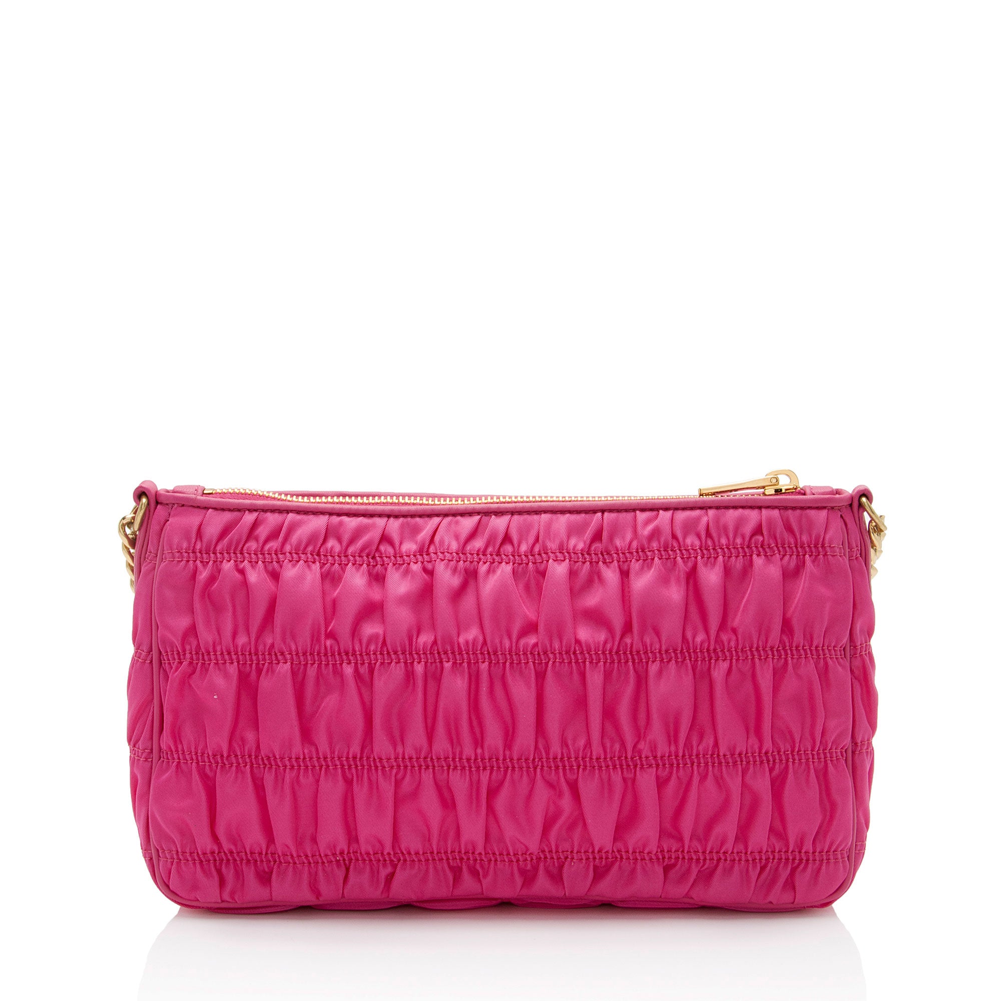 Prada Tessuto Gaufre Chain Crossbody (SHF-pZKYn2)