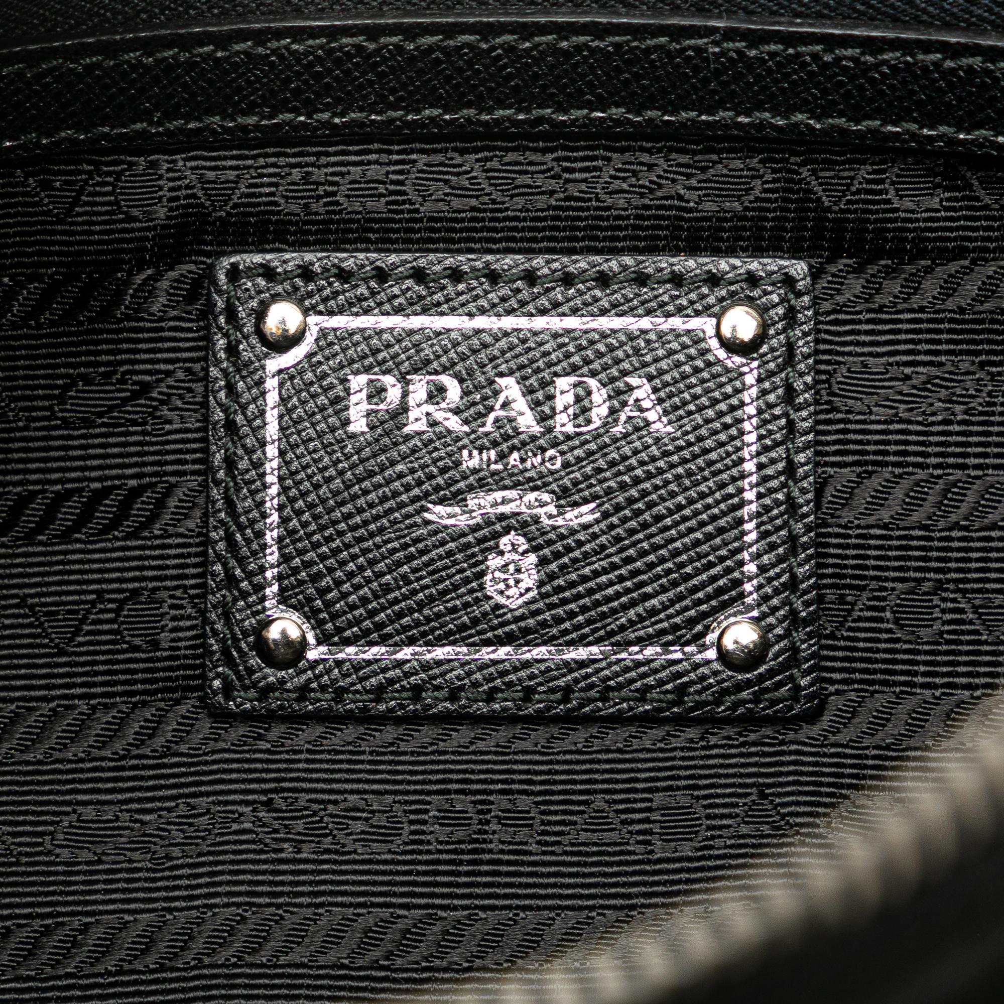 Prada Tessuto Gaufre Chain Satchel