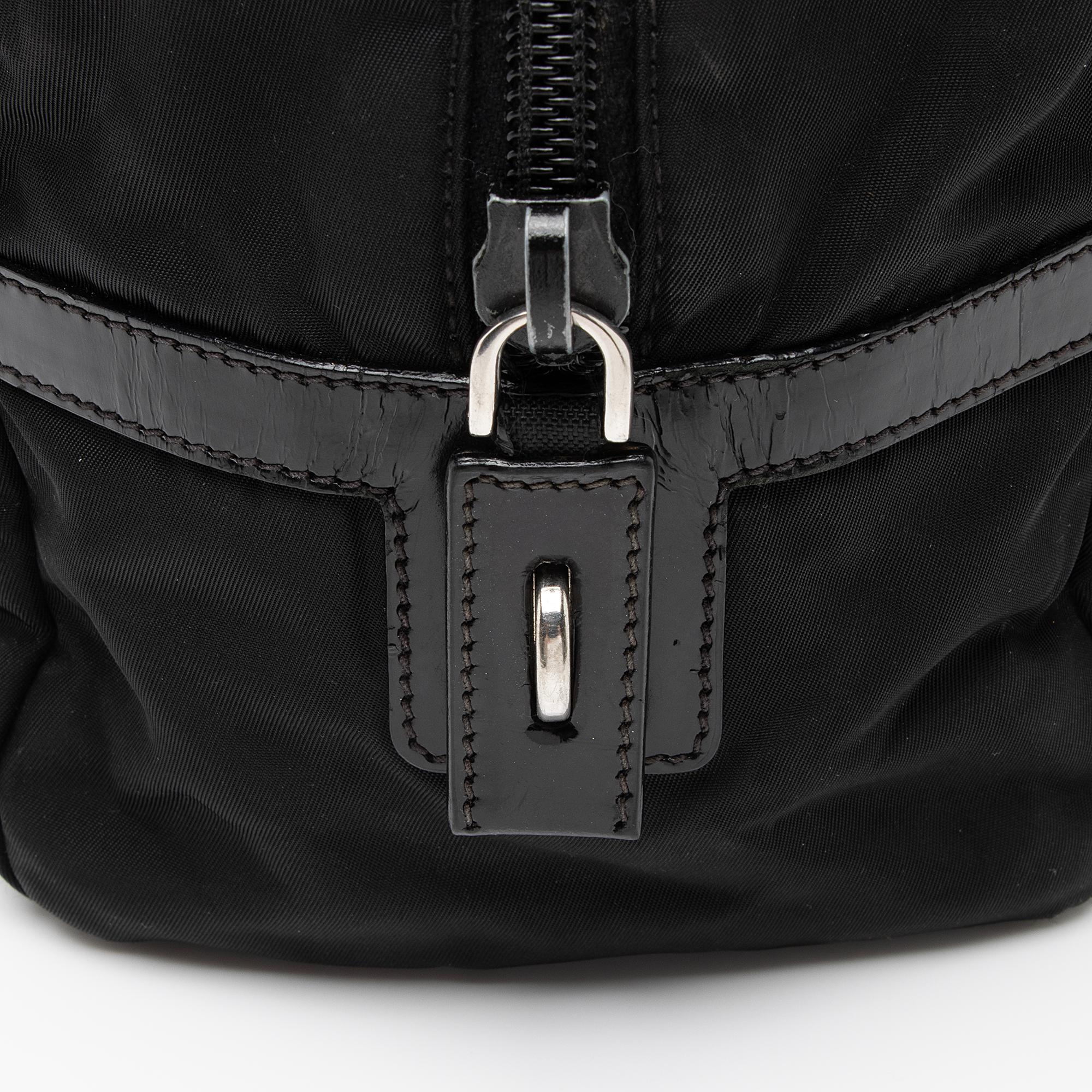 Prada Tessuto Logo Bauletto Satchel (SHF-23040)