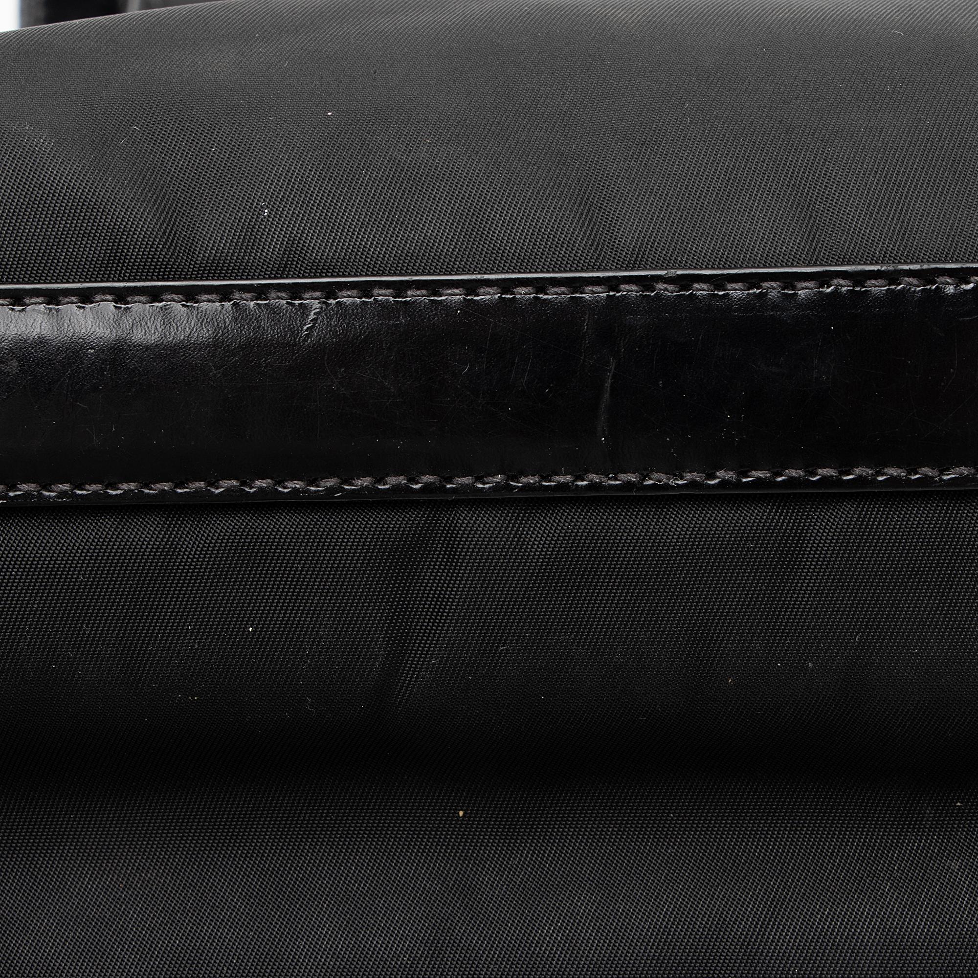 Prada Tessuto Logo Bauletto Satchel (SHF-23040)