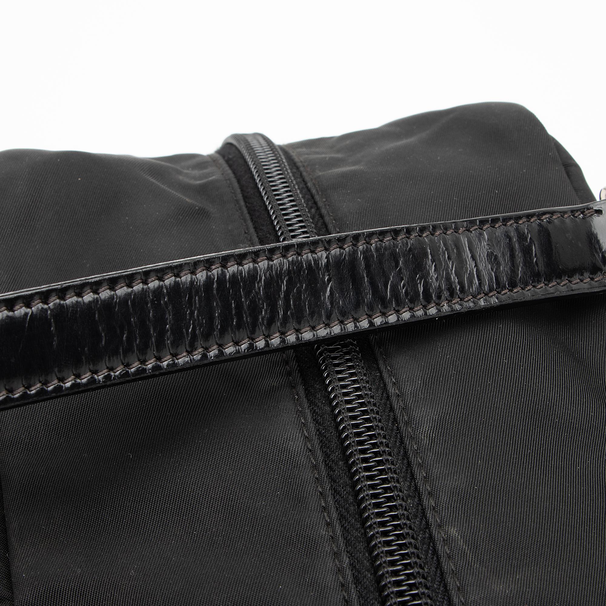 Prada Tessuto Logo Bauletto Satchel (SHF-23040)