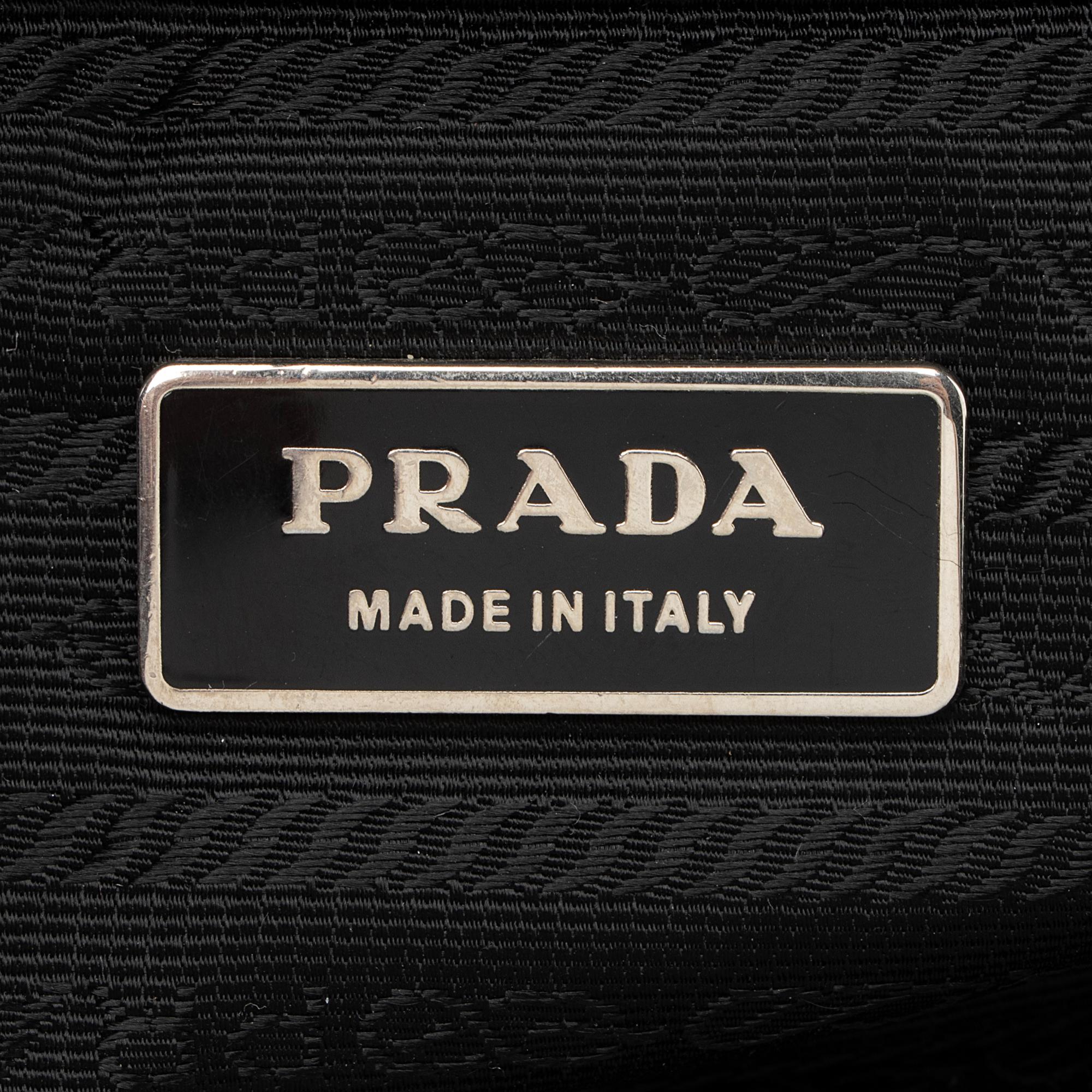 Prada Tessuto Logo Bauletto Satchel (SHF-23040)